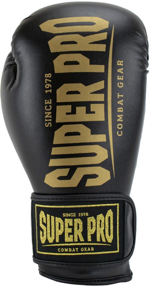 Champ Boxhandschuhe Super schwarz-goldfarben Pro