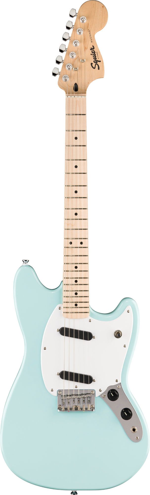 Squier E-Gitarre Sonic Mustang Daphne Blue, Mustang, Shortscale