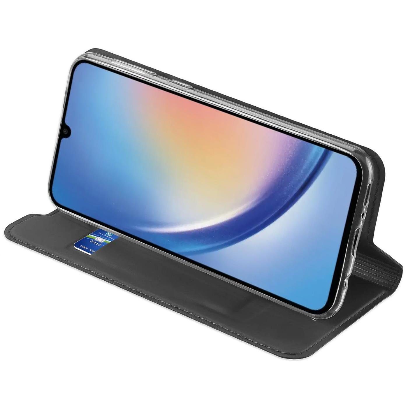 CoolGadget Handyhülle Klapptasche Wallet Kartenfach für Samsung Galaxy A54 5G 6,4 Zoll, Ultra Slim Flip Case Hülle Klapphülle Cover Schutzhülle – Bild 5 von 5