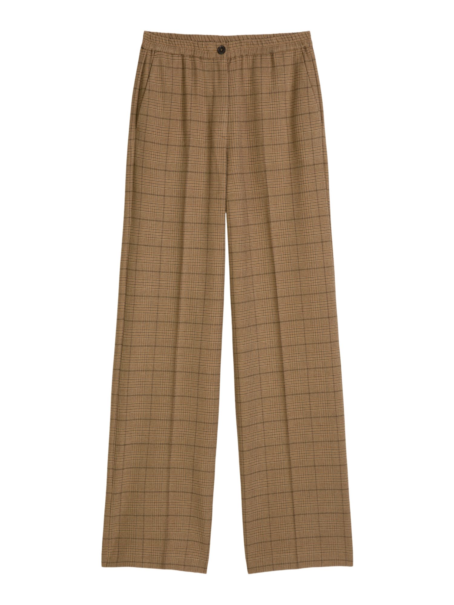 Chinohose mit Glencheck-Muster