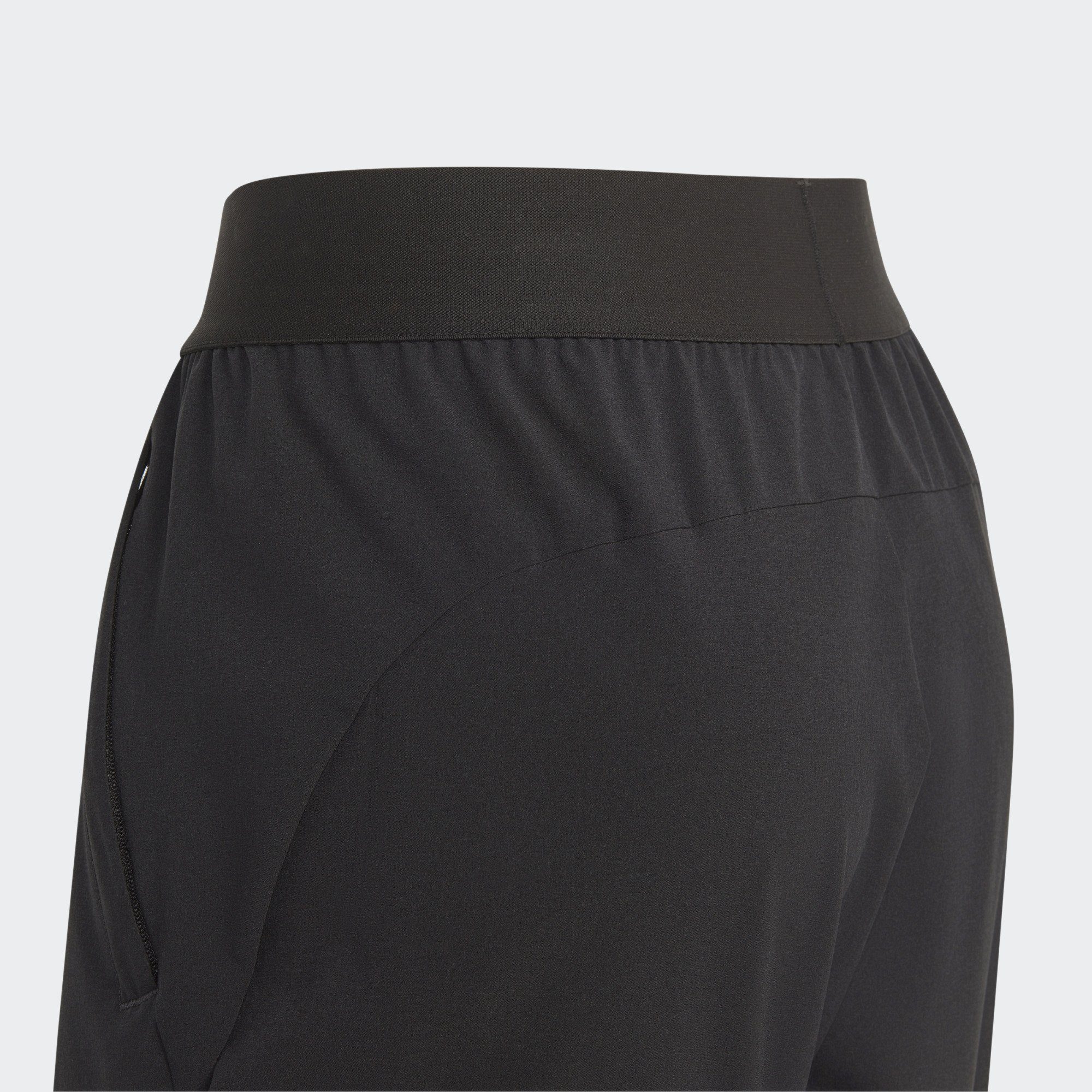 adidas Performance Funktionsshorts TRAIN ICONS AEROREADY Grey WOVEN White Four SHORTS Black / / Black / LOGO