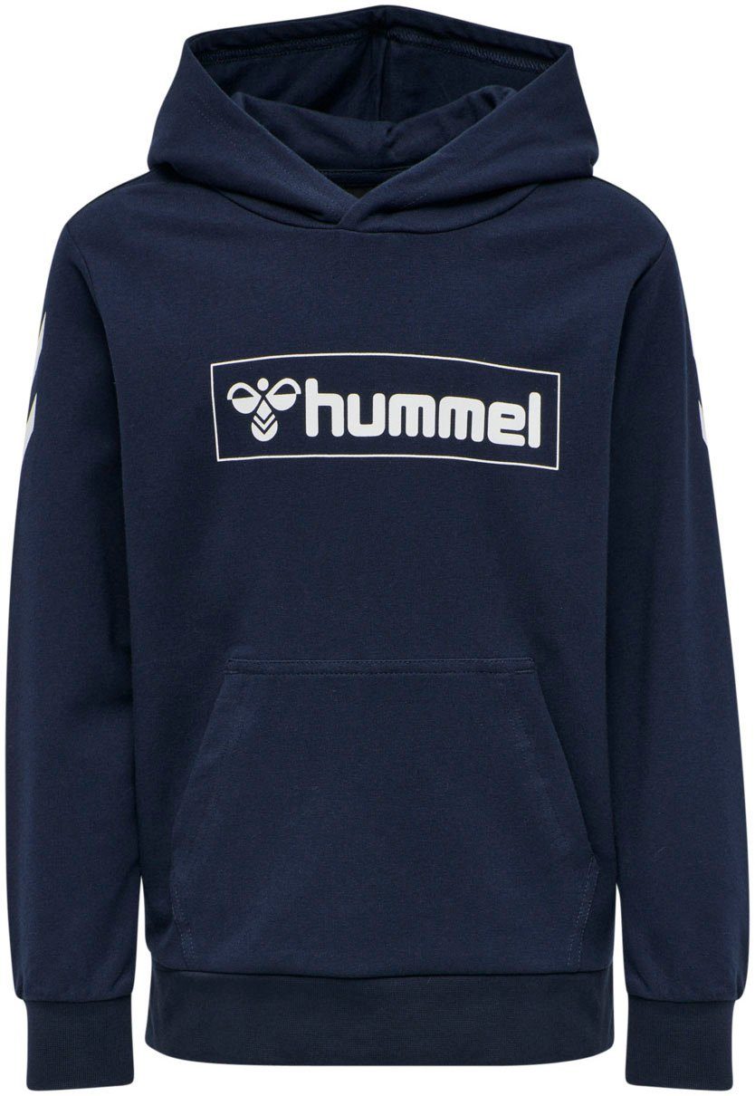 hummel Kapuzensweatshirt BOX HOODIE - für Kinder BLACK IRIS | Sweatshirts