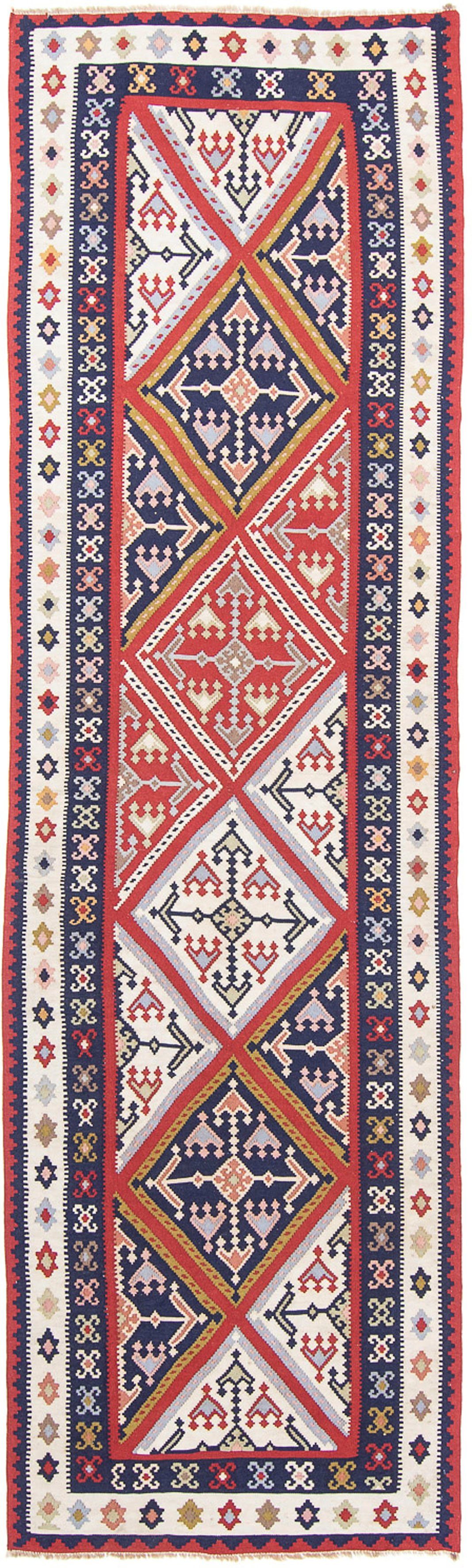 Oriental Wollteppich - Kelim morgenland, cm 4 mm, 100 Einzelstück 384 mehrfarbig, - x Höhe: rechteckig, - Wohnzimmer,