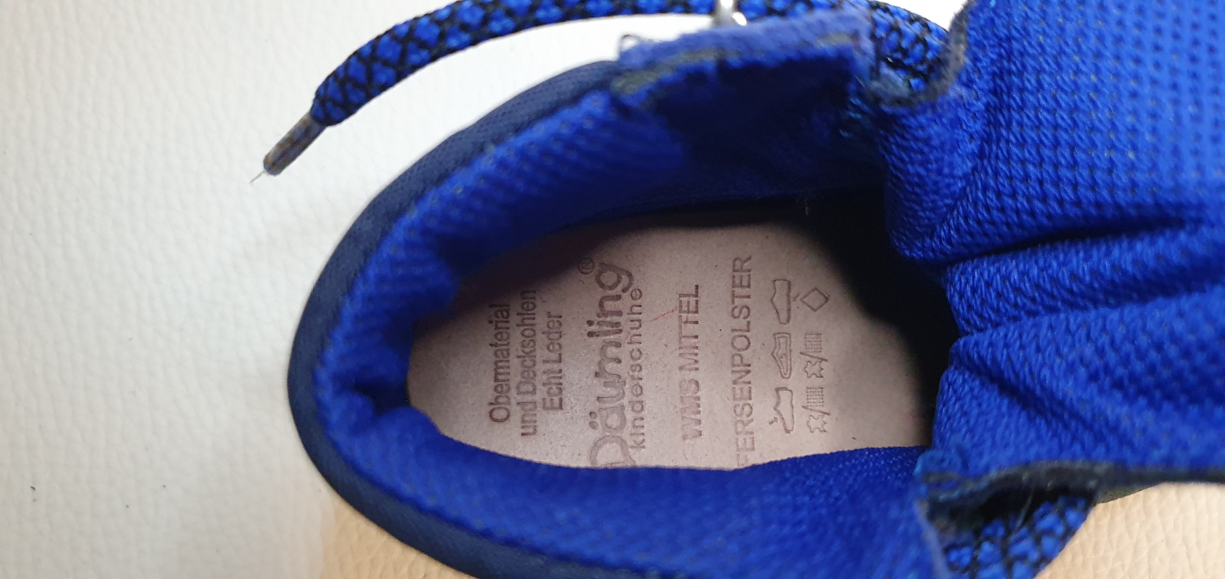 Däumling Kinderschuhe MID 110061 Sympatex wasserdicht blau Schnürschuh wasserdicht