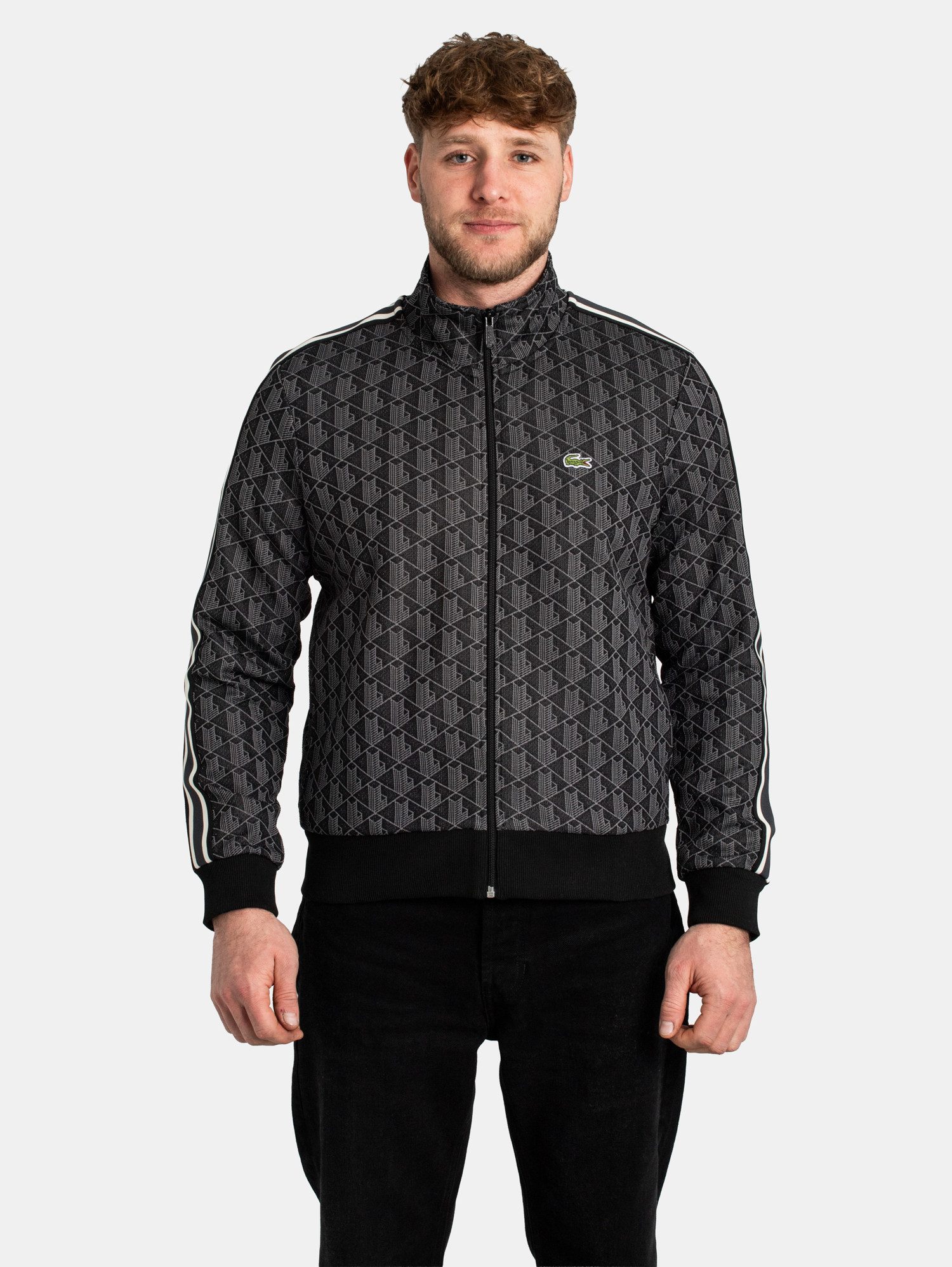 Lacoste Sweatjacke Lacoste Monogram Sweatjacket günstig online kaufen