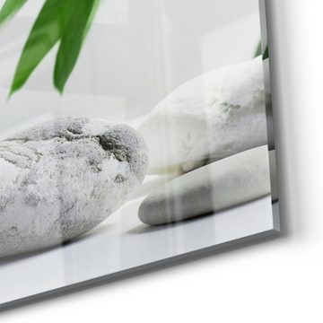 DEQORI Magnettafel 'Wellnesssteine mit Grün', Whiteboard Pinnwand beschreibbar