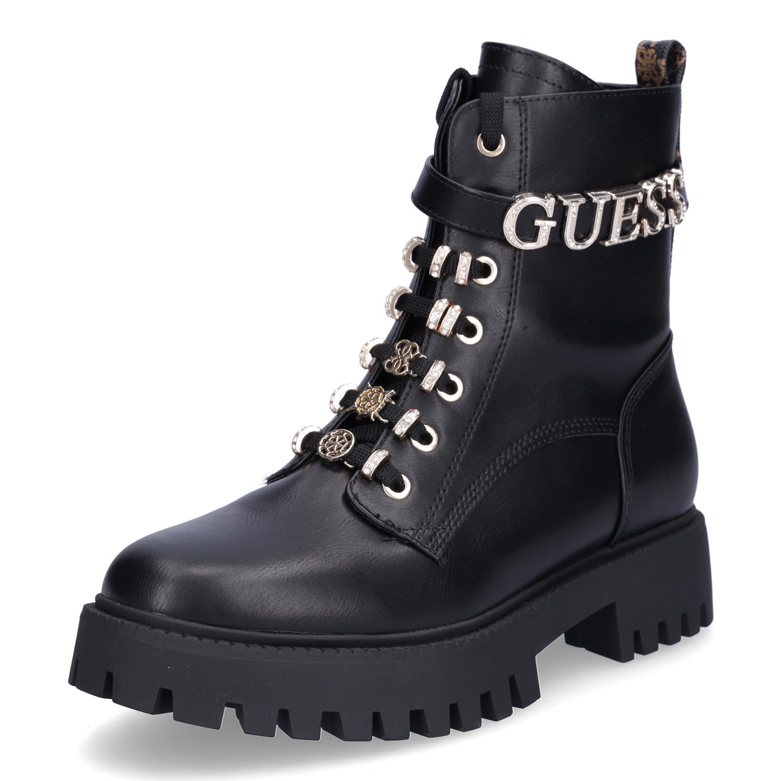Guess Guess Damen Schnürboot Ficki schwarz Schnürboots