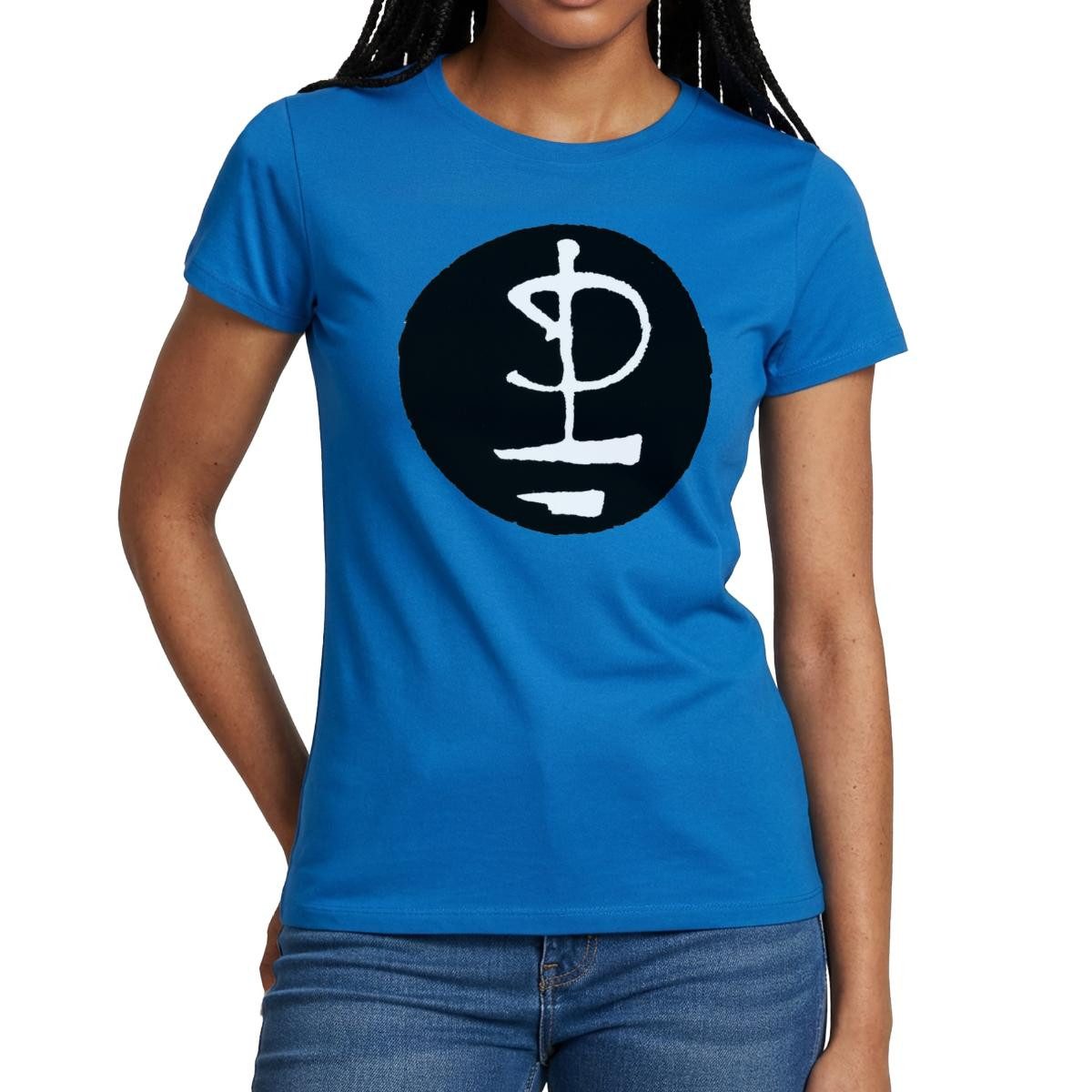 T-Shirt Pink Floyd Logo Schwarz Weiß Frauen T-Shirt