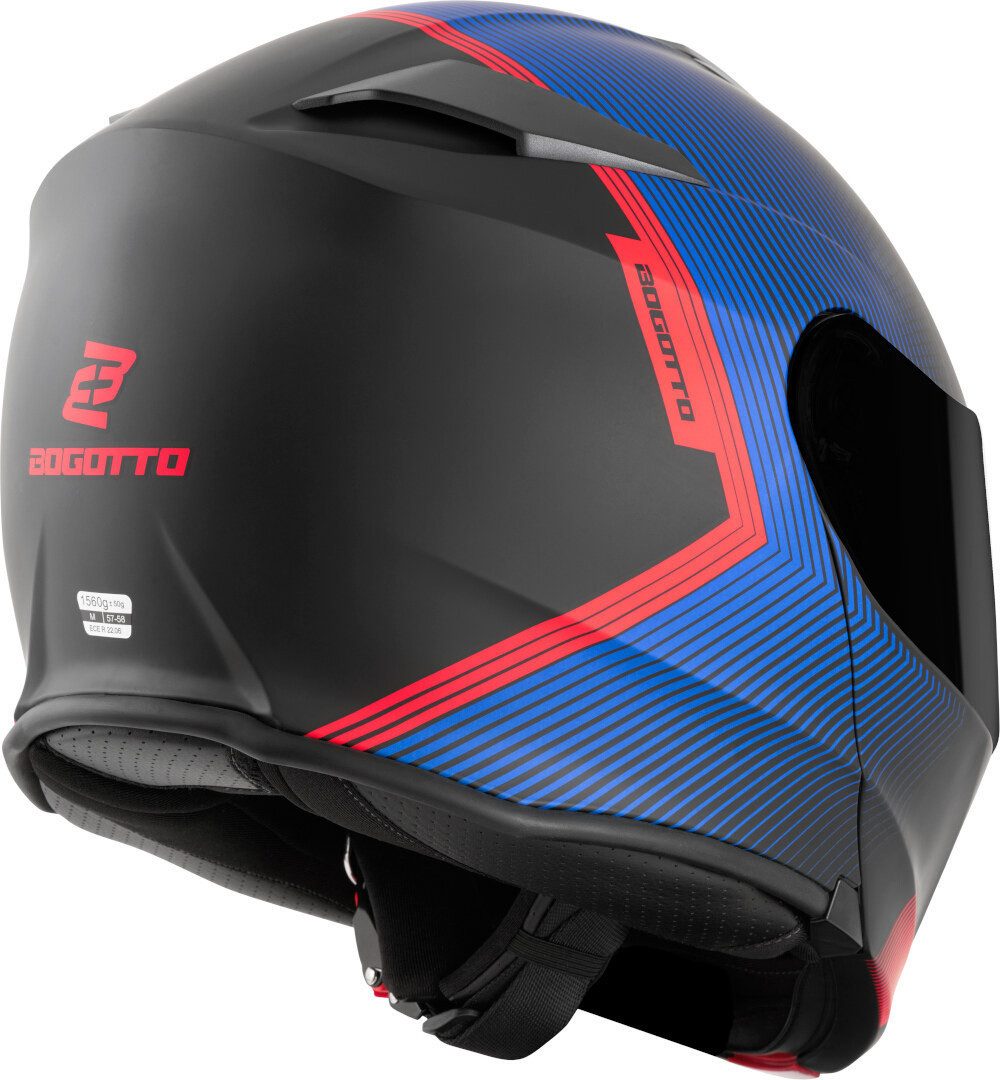 Bogotto Motorradhelm H271 Wayke Klapphelm, Vorbereitet Für Kommunikationssystem,geeignet Brillenträger,vorbe – Bild 4 von 5