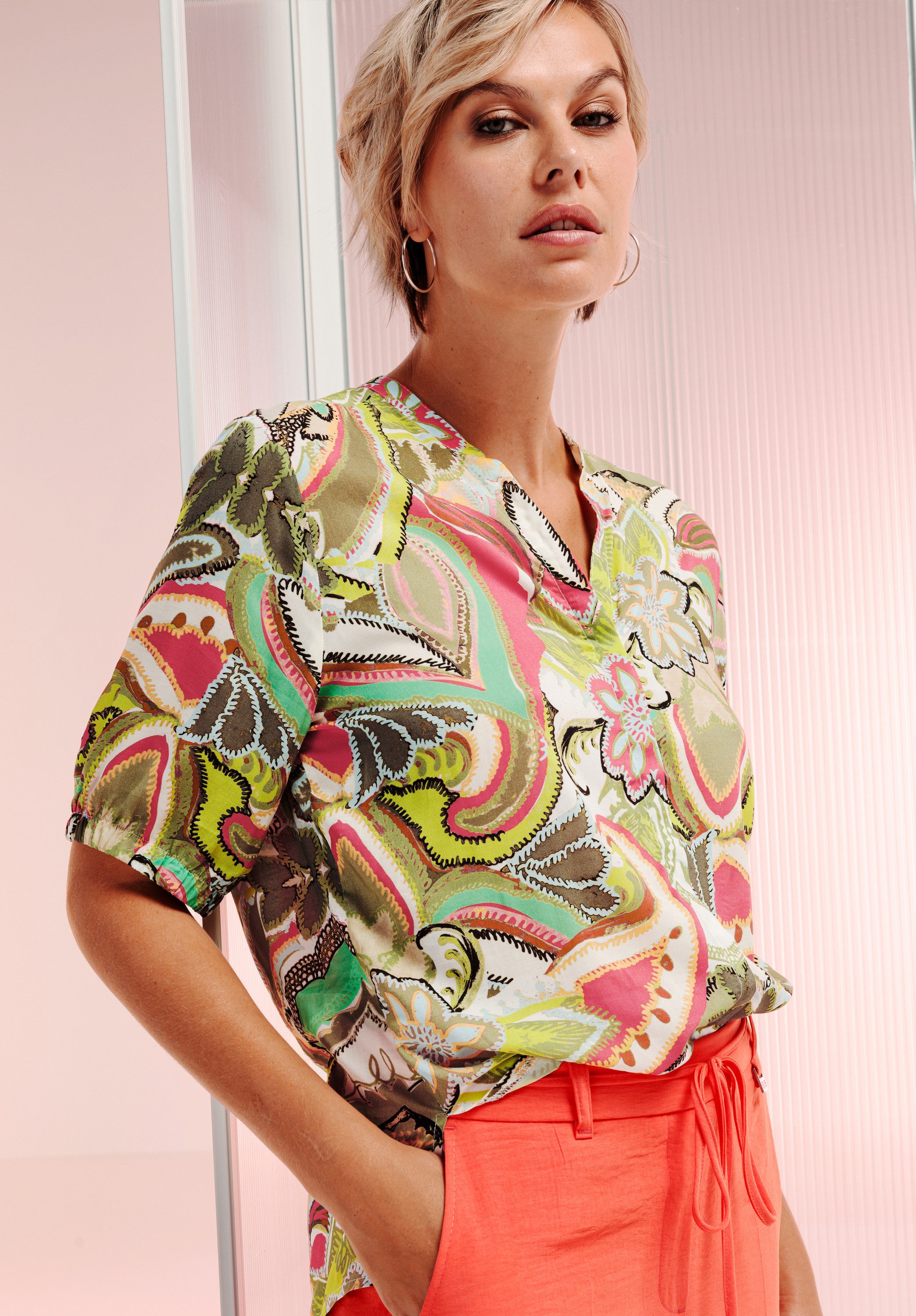 bianca Druckbluse ADINA in trendigem Allover-Druck günstig online kaufen