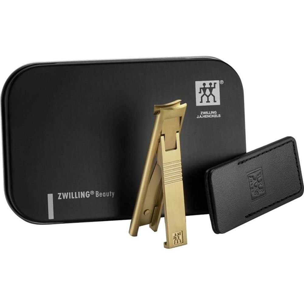Nagelknipser ZWILLING TWIN S Nagelknipser mit Metallbox, gold mattiertr Manicure