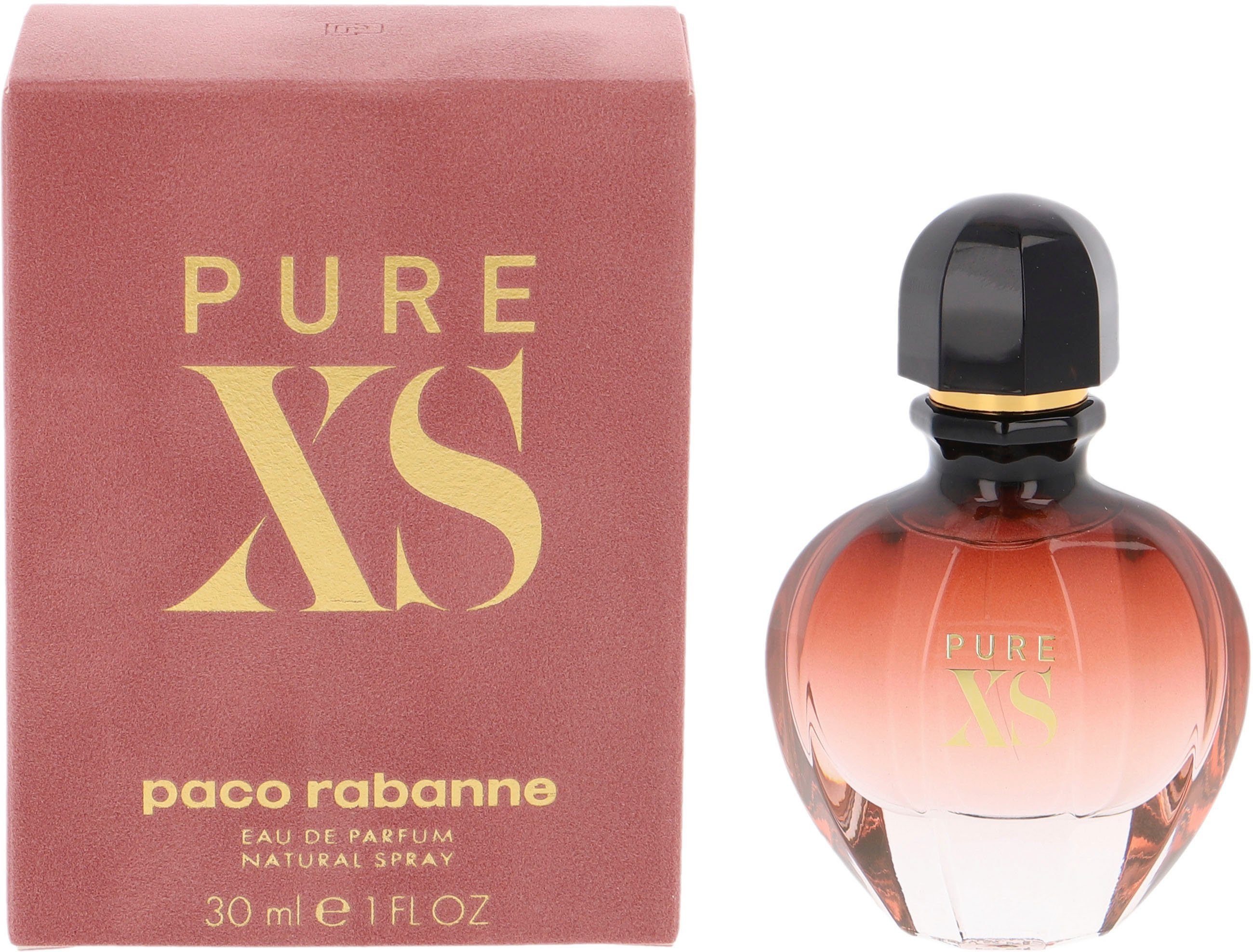 paco rabanne Eau de Parfum Paco Rabanne Pure XS, Süßer Damenduft mit Vanille, Ylang-Ylang und Popcorn.
