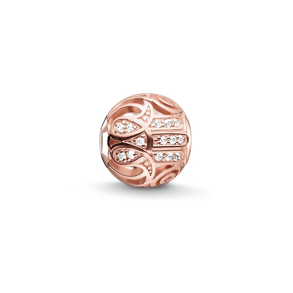 Bead K0206-416-14 Karma Bead Fatimas Hand Sterling-Silber Rosé Vergoldet