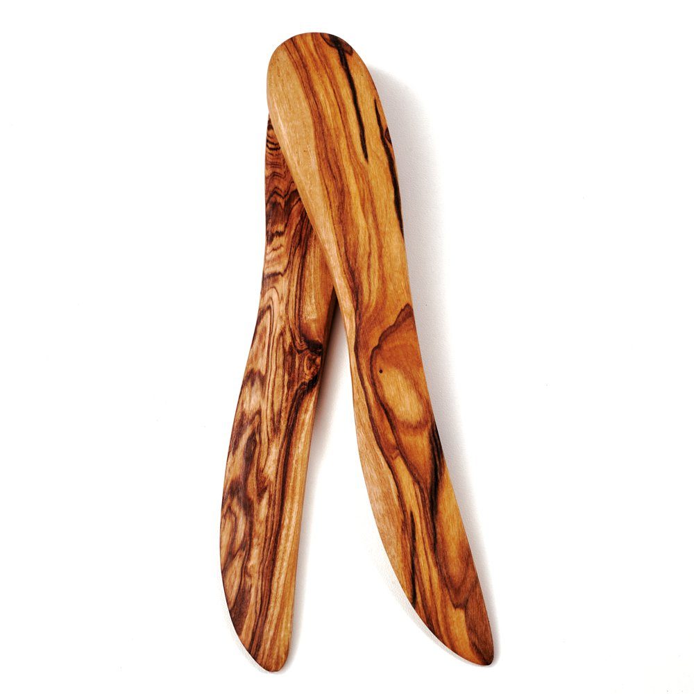 Buttermesser 2er oder 4er Set Buttermesser aus Olivenholz