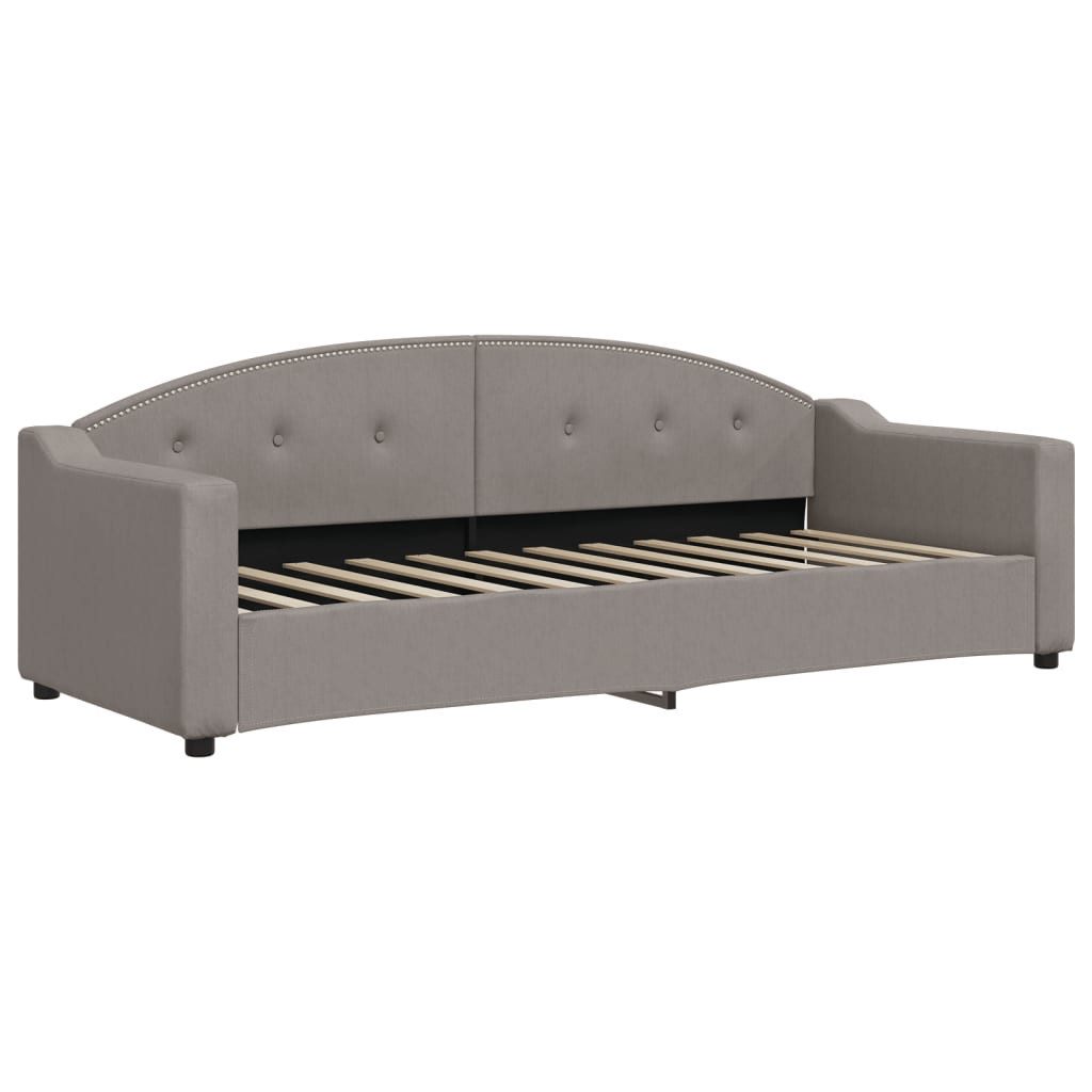 vidaXL Bett, Tagesbett Taupe 80x200 cm Stoff günstig online kaufen
