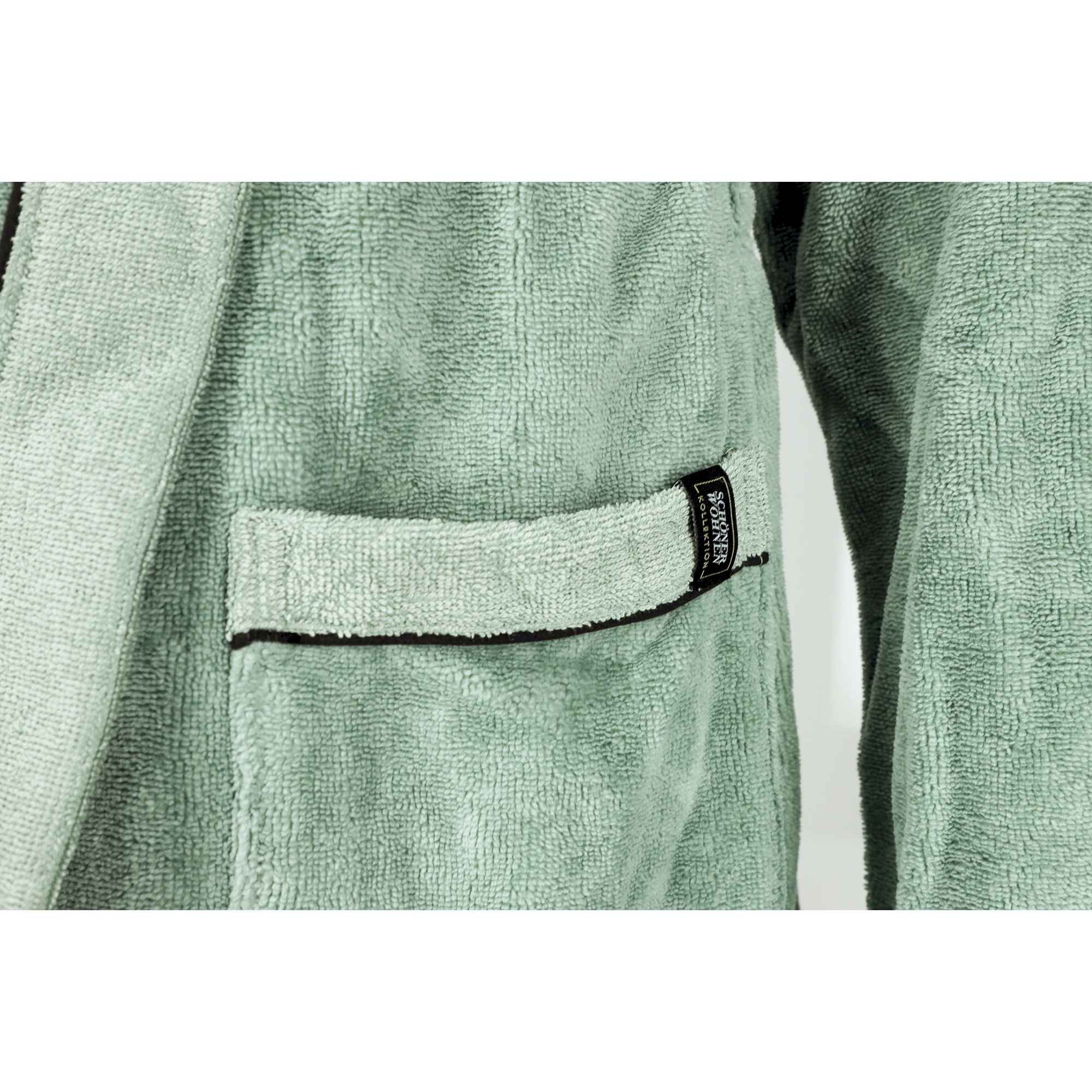 SCHÖNER WOHNEN-Kollektion Unisex-Bademantel SELECT Bademantel, kniebedeckend, 50% Baumwolle, 50% Polyester, Gürtel