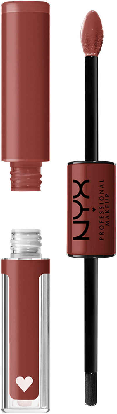 NYX Lippenstift Professional Makeup Shine Loud High Pigment Lip Shine, präziser Auftrag mit geformtem Applikator