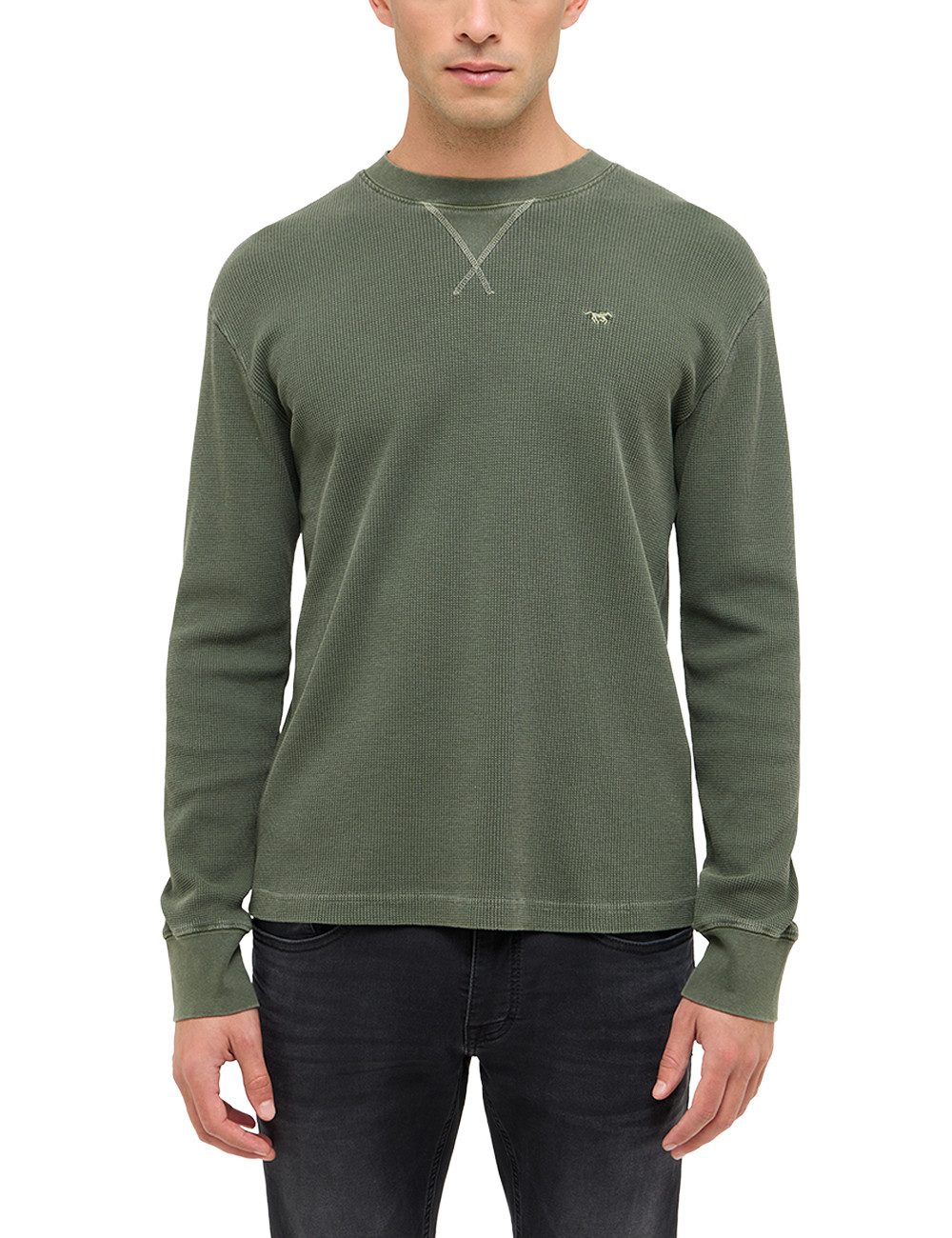 MUSTANG Langarmshirt Herren Style Asheville günstig online kaufen