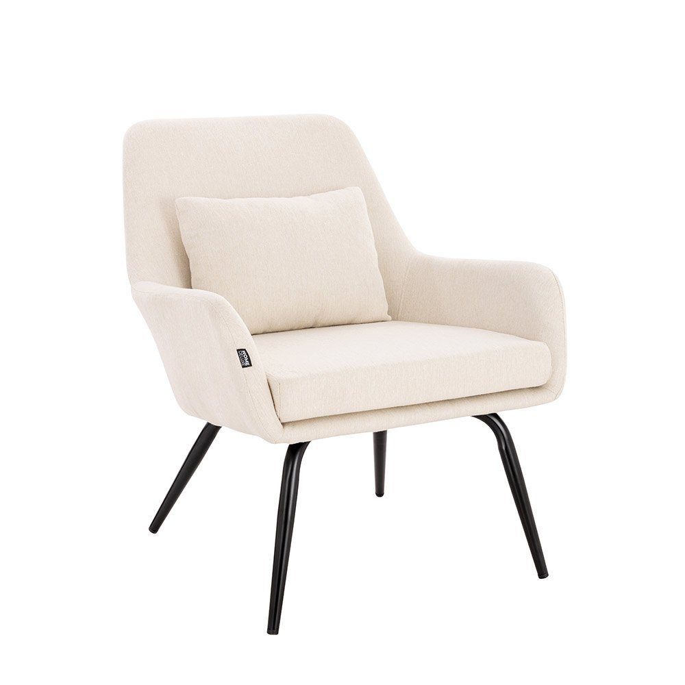 HOME DELUXE Loungesessel Sessel ORION Beige 79 x 67 x 74 cm, Mit Metallbein günstig online kaufen