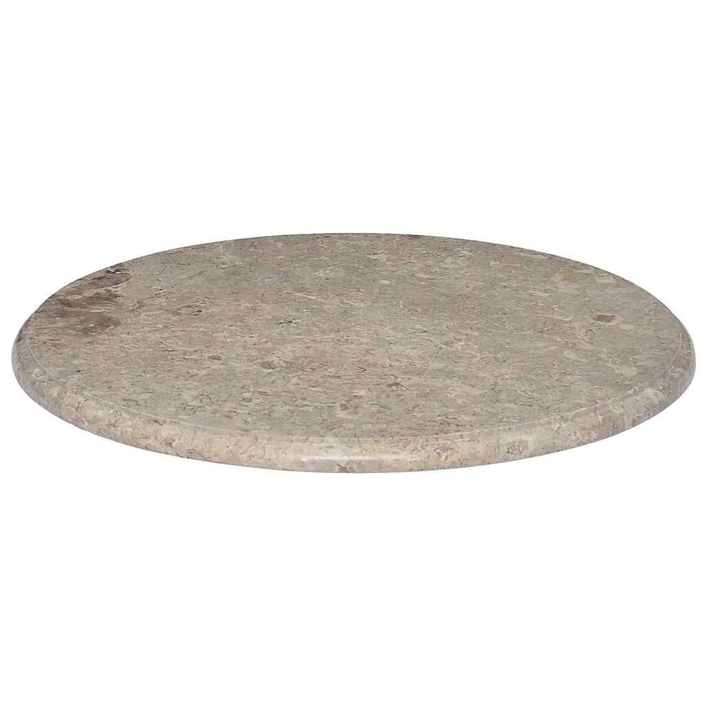 furnicato Tischplatte Ersatz-Marmorplatte 60x2,5 cm in Grau für Tische (1 St), Pflegeleichte Tischplatte als Esstisch-Oberfläche für Kaffeetische