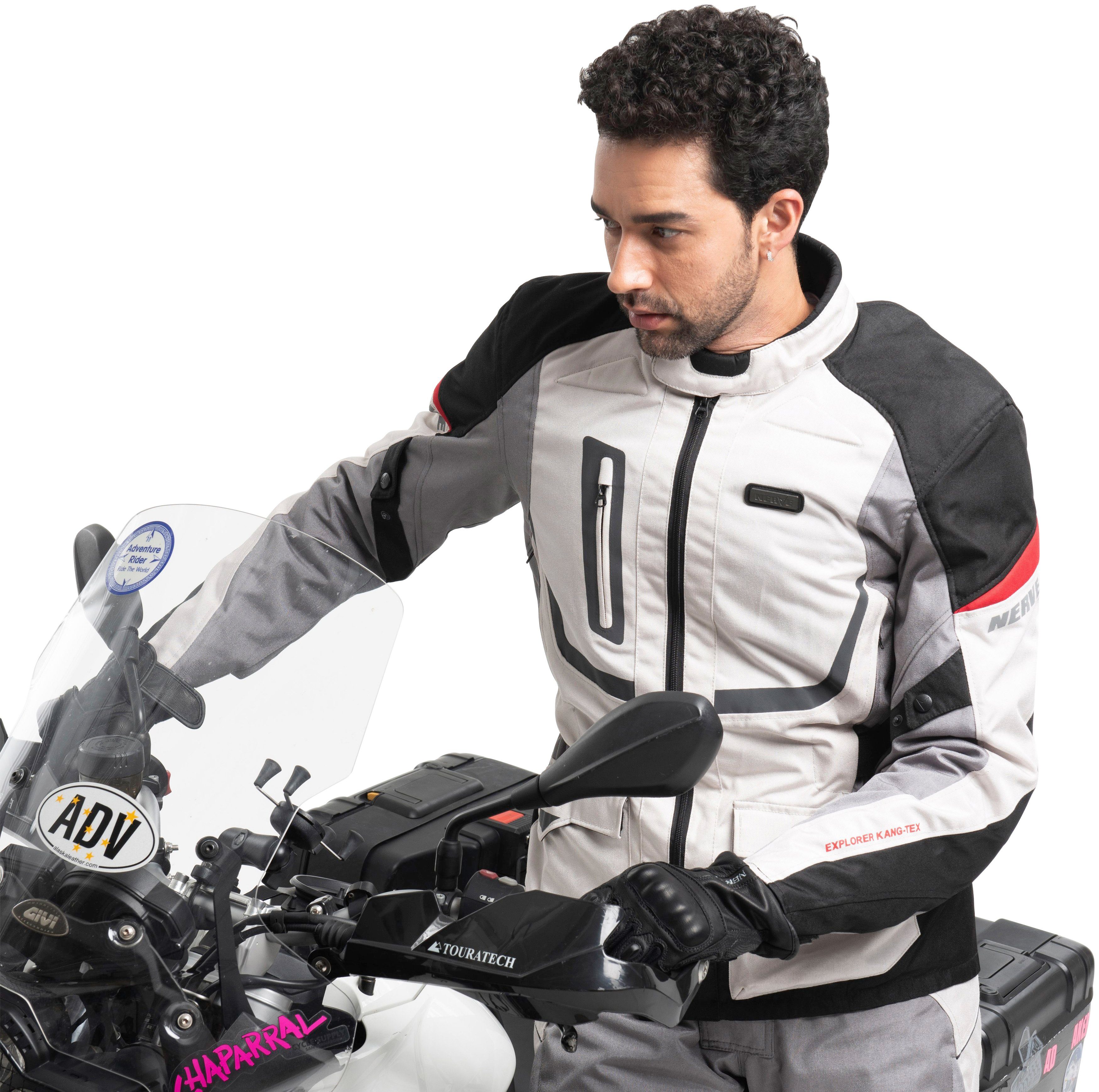 NERVE Motorradjacke Outback herausnehmbares Thermofutter