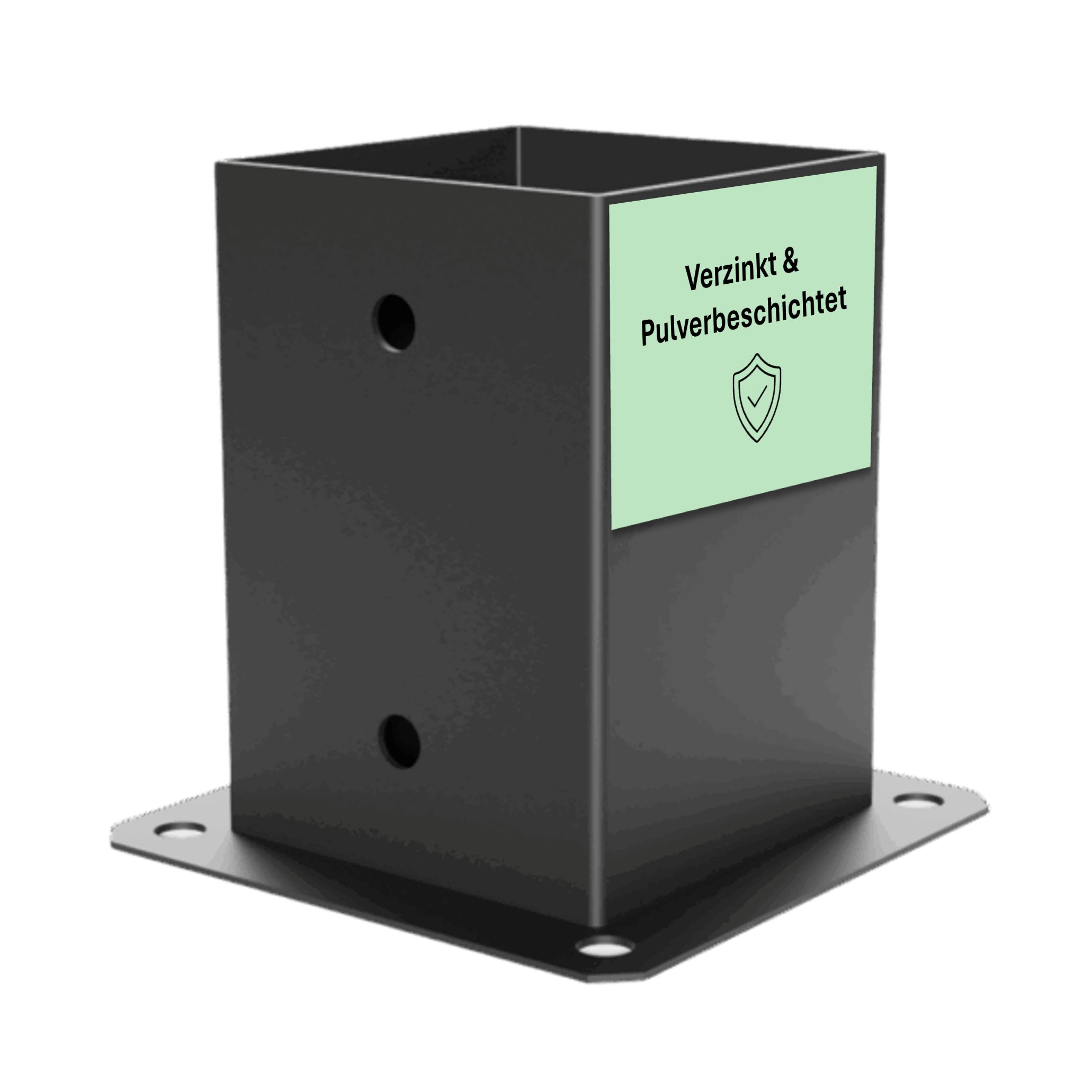 CLIP`N`SHADE Pfostenbeschlag Pfostenverbinder für 100x100 mm Eckverbinder Pfostenbeschlag