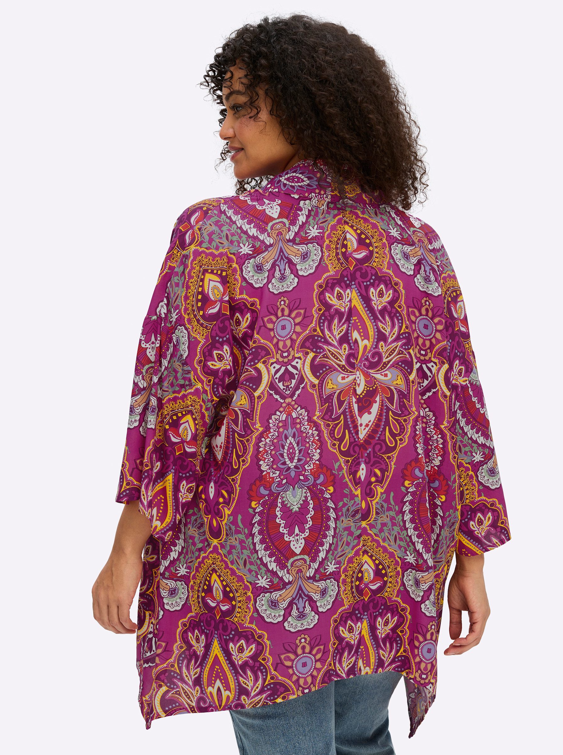 sheego by Joe Browns Blusenblazer Blusenjacke 3/4-Arm