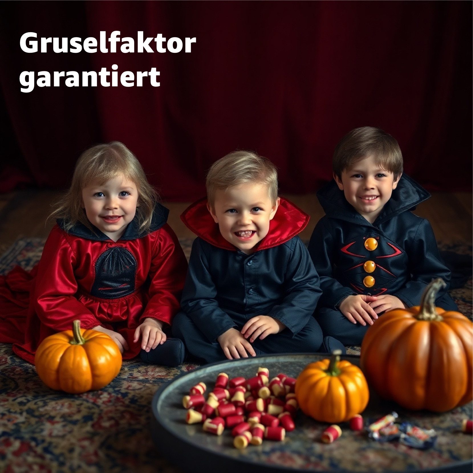 FASCHINFEVER Kostüm 20x Vampirzähne für Kinder - Dracula Halloween Kostüm Herren Maske