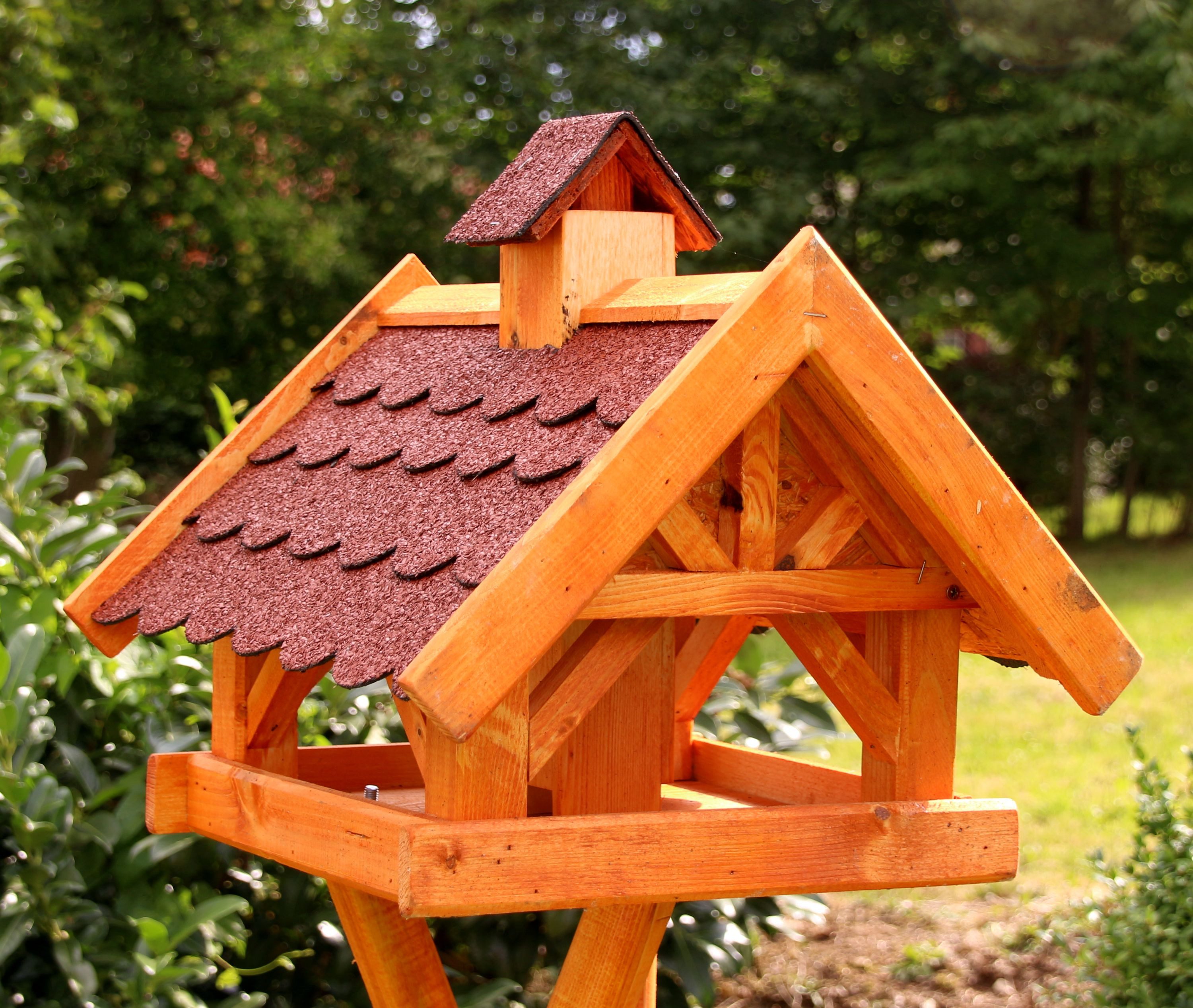 Holzdekoladen Vogelhaus XXL Vogelhaus behandelt 52x50cm günstig online kaufen