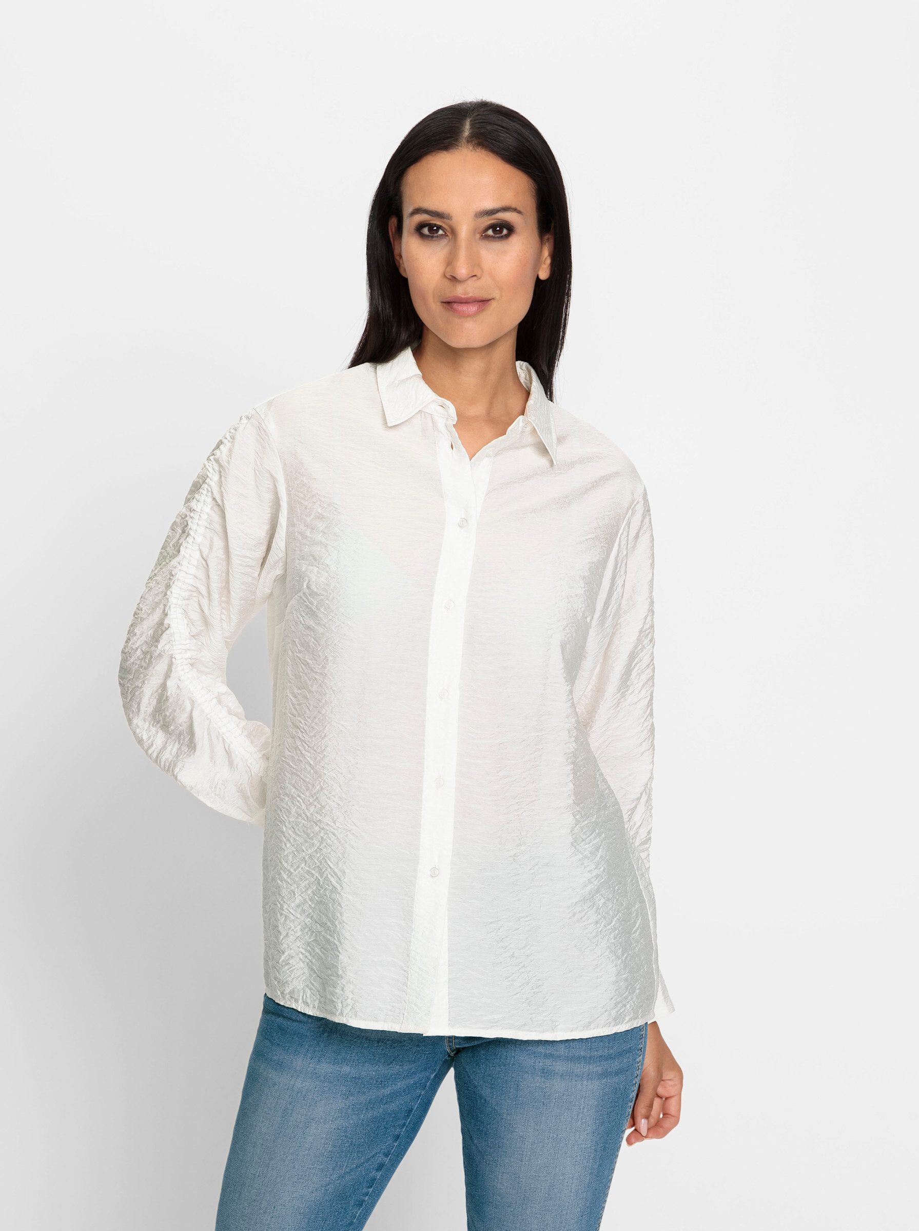 heine Klassische Bluse Crinklebluse . günstig online kaufen