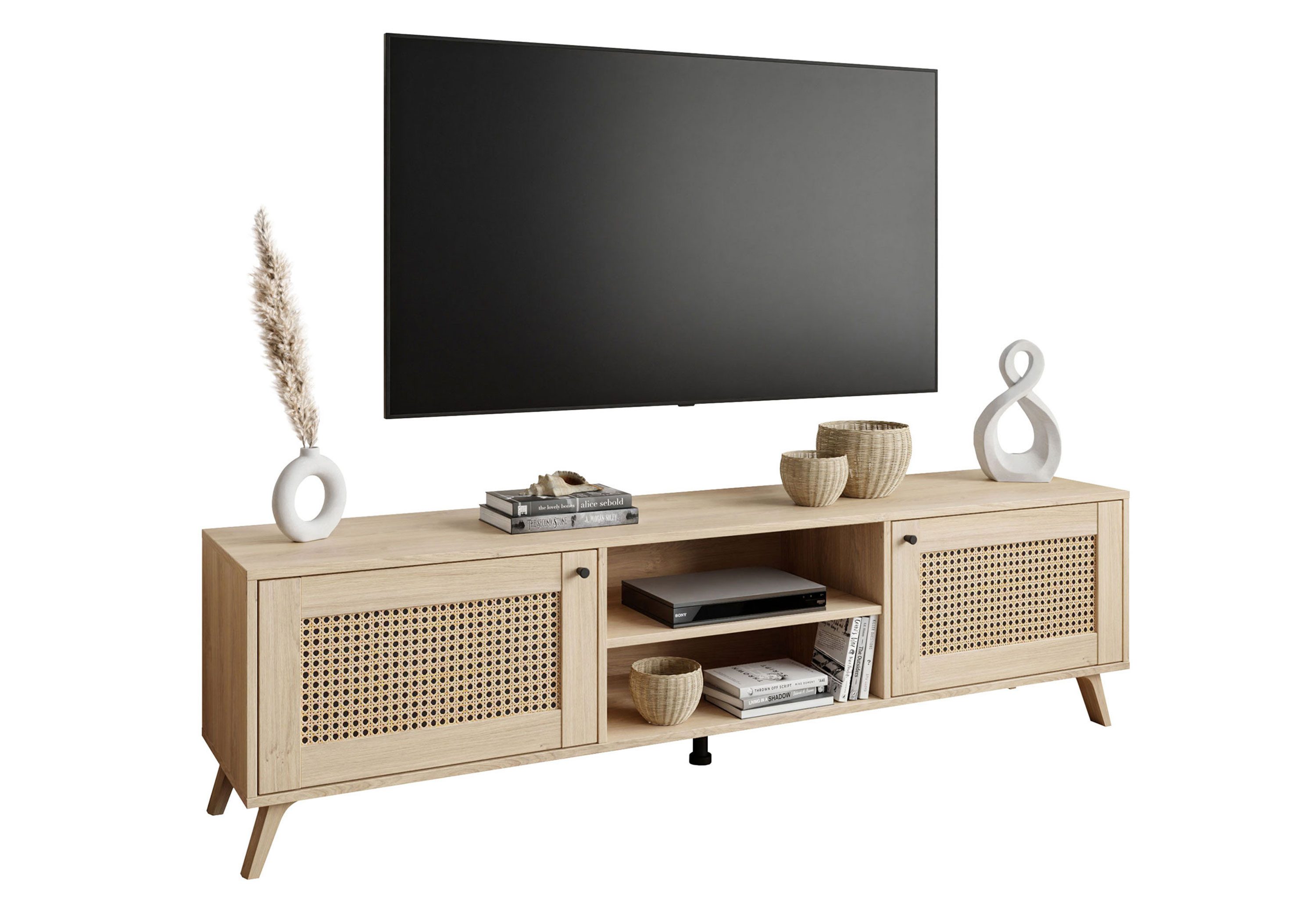 Lookway Sideboard VIENNA 3D mit Wiener Geflechtimitation