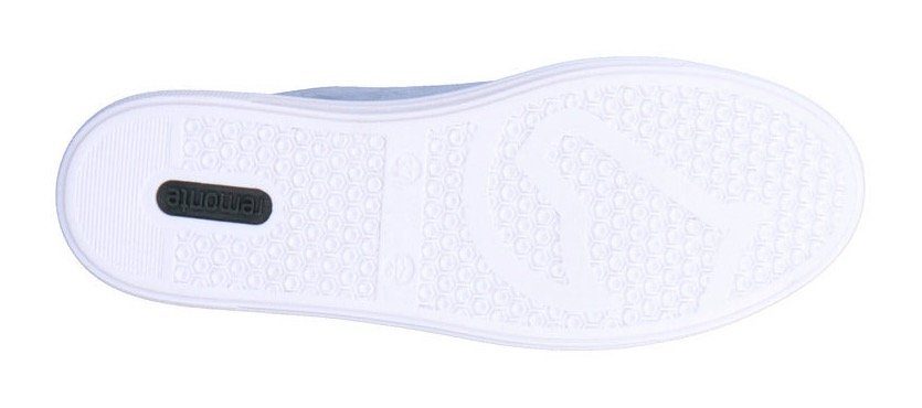 Fußbett Remonte mit herausnehmbarem hellblau-weiß Sneaker