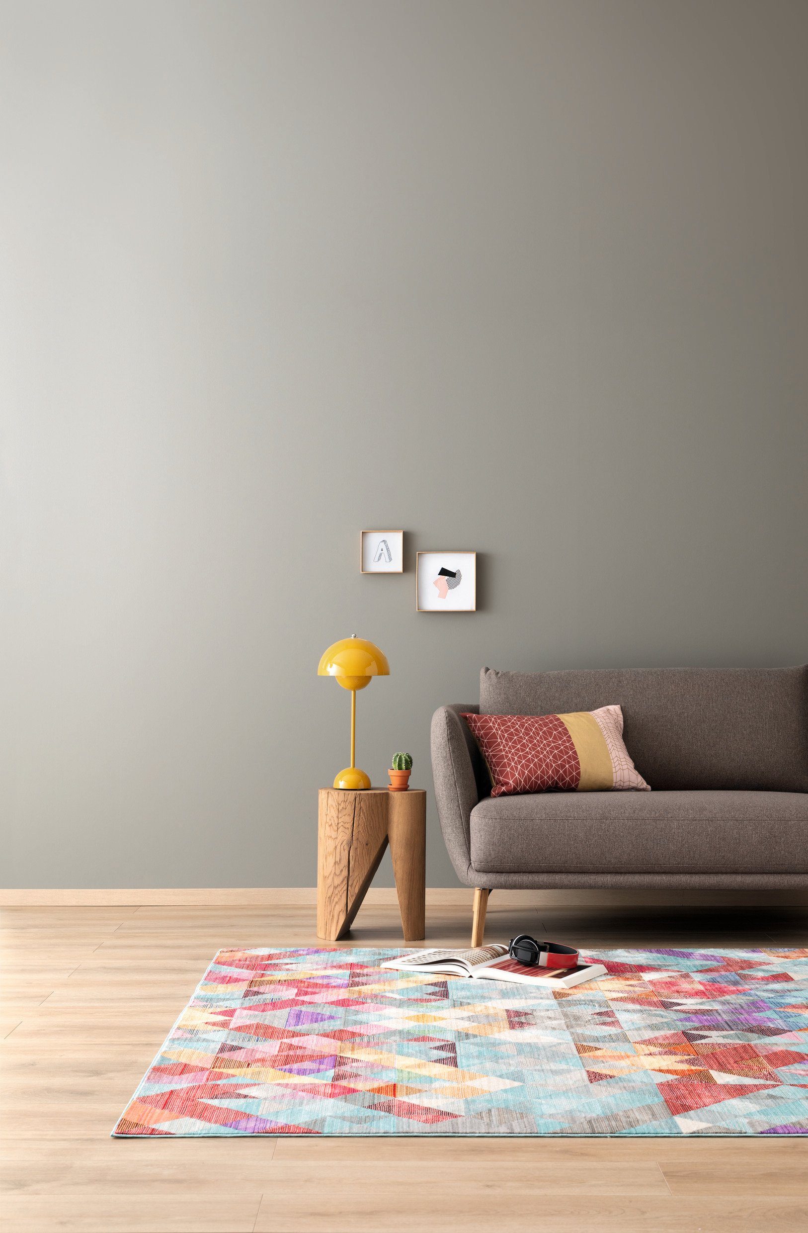 SCHÖNER WOHNEN FARBE Wand- und Deckenfarbe designfarben, hochdeckende  Premium-Wandfarbe, Farbwelt grau