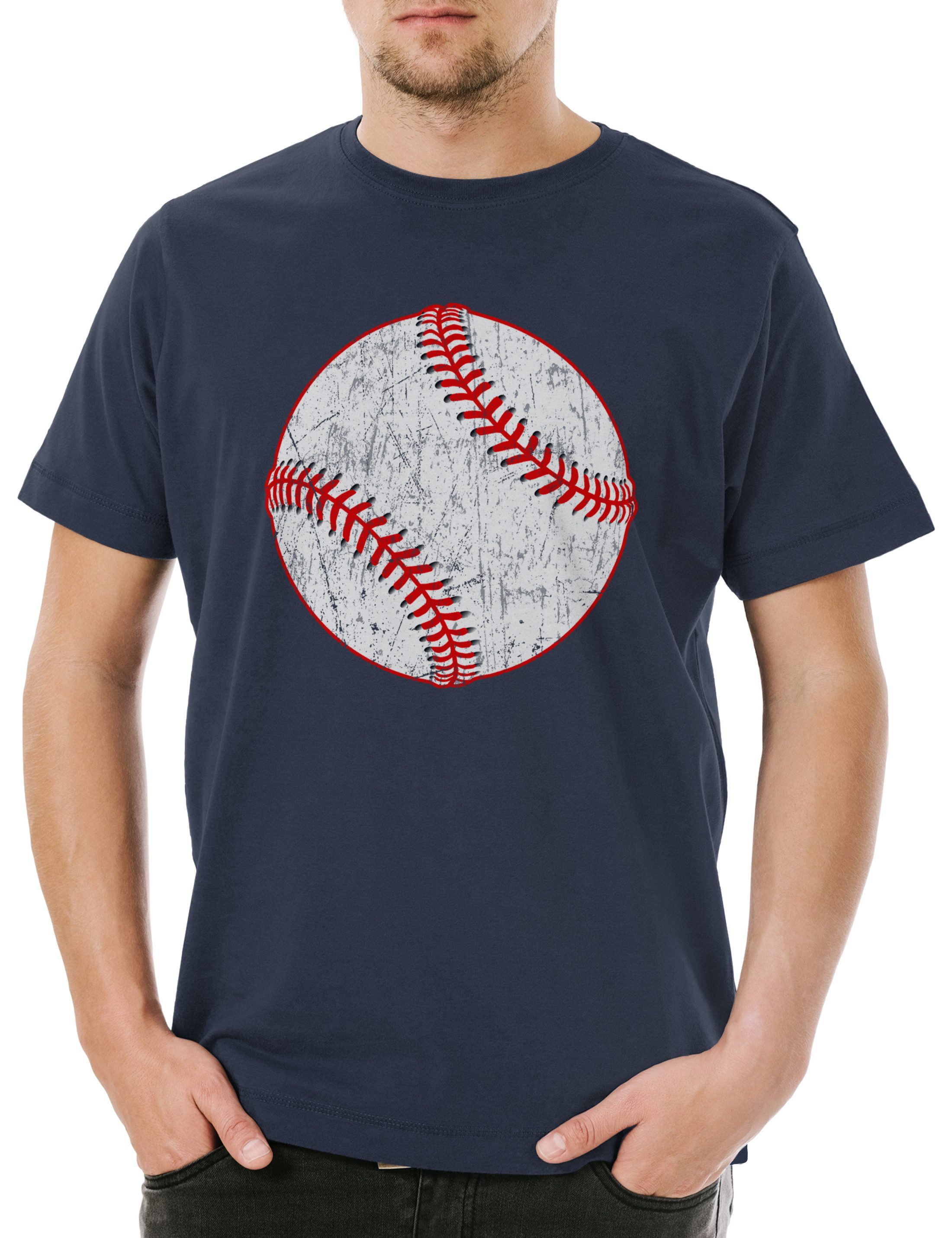 Print-Shirt Baseball I Herren T-Shirt Player Sport Passion Love Addiction