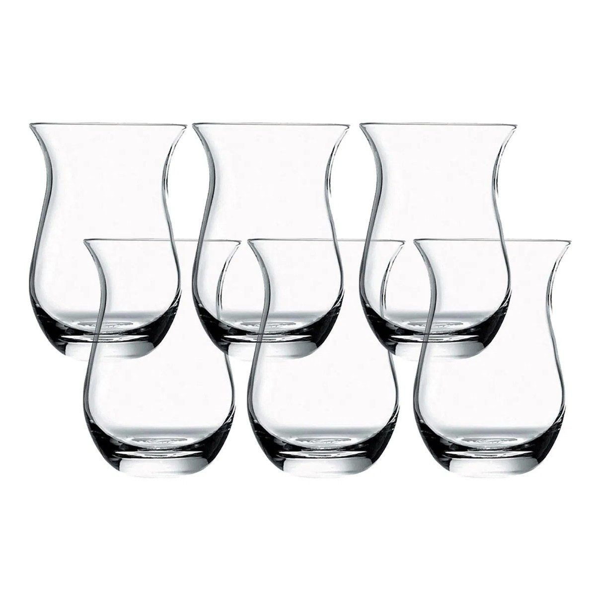Pasabahce Teeglas ideal für türkischen Tee - 6er Set, 120 ml, 6-tlg., Glas, 6-teilig, 120 ml