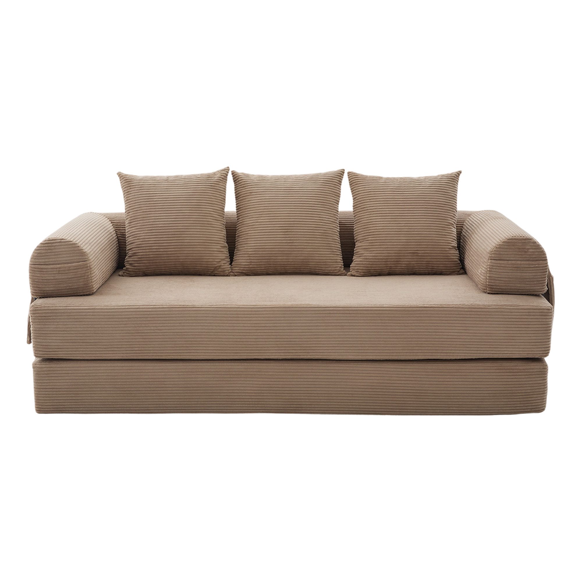 LVHOM Loungesofa faltbar mit Schlaffunktion, Stabil-/abnehmbarer Außenrahme günstig online kaufen