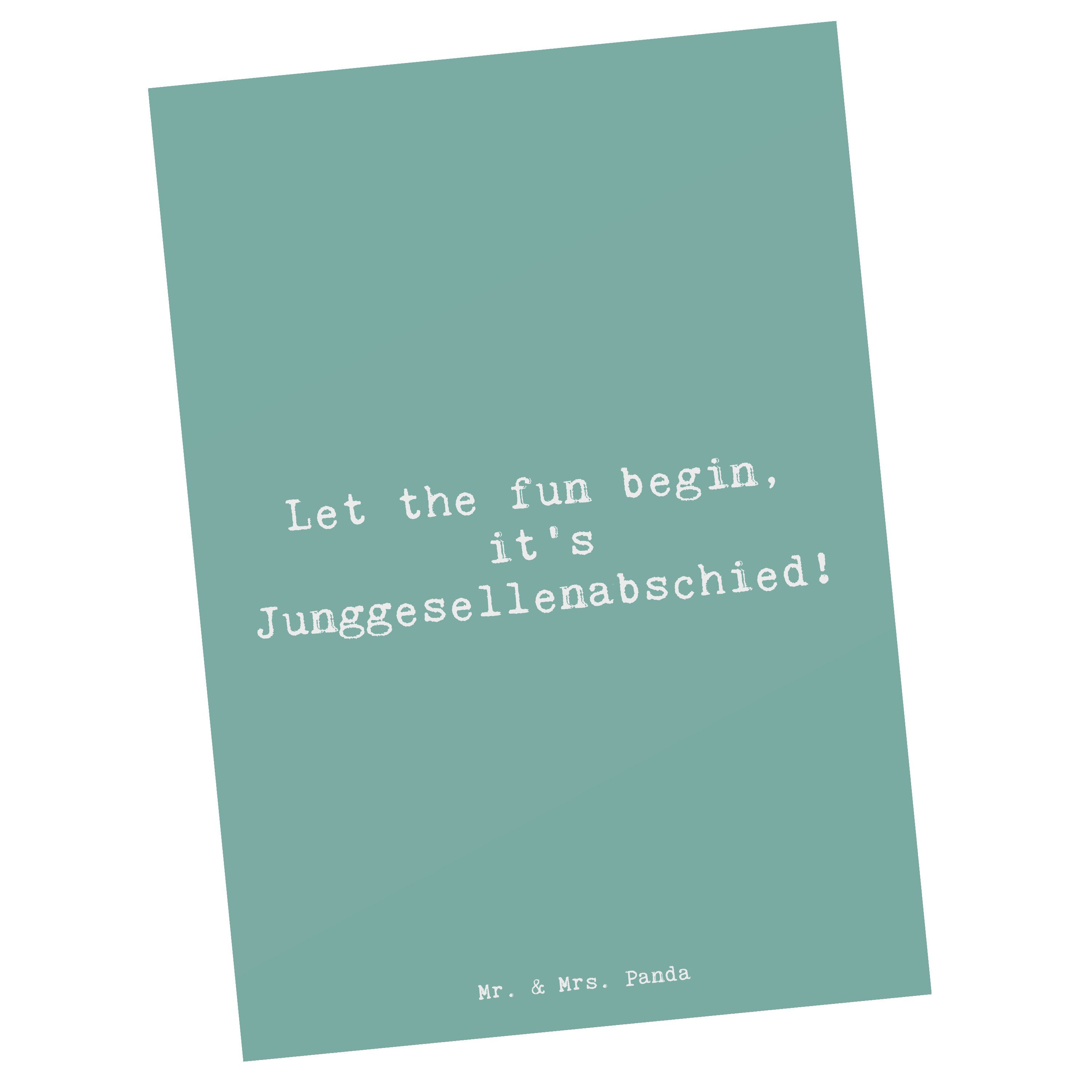 Postkarte Junggesellenabschied Spaß - Meeresbrise - Geschenk, letzte Tage der F