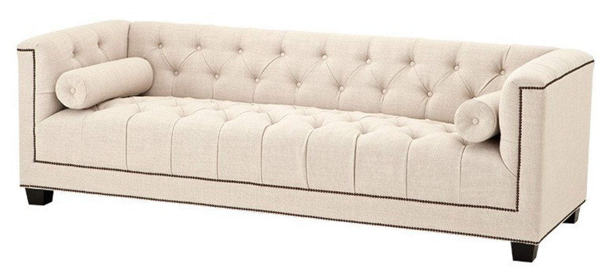 Creme Padrino Sitzer Panama 3 Luxus Einrichtung Casa - Hotel - Sofa Sofa Kubus