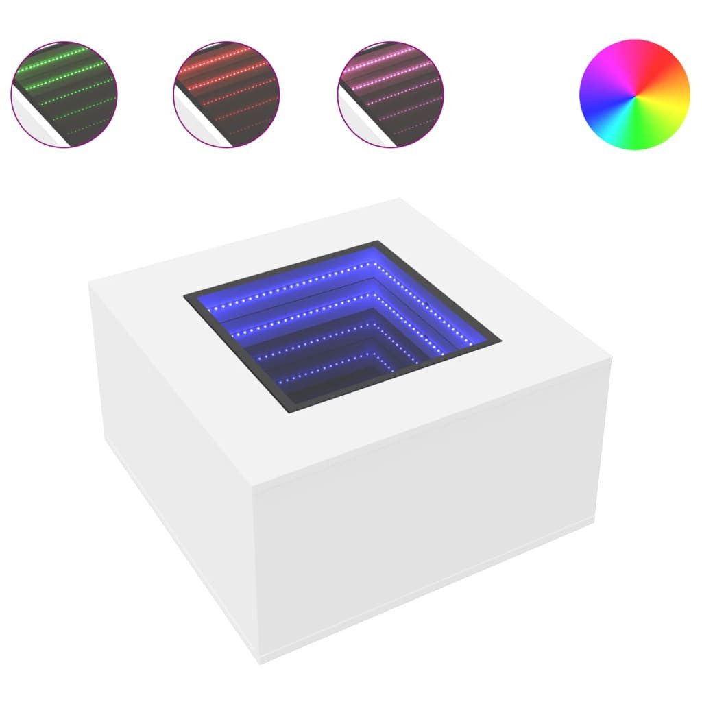 vidaXL Couchtisch LED-Couchtisch Weiß 60x60x40 cm günstig online kaufen