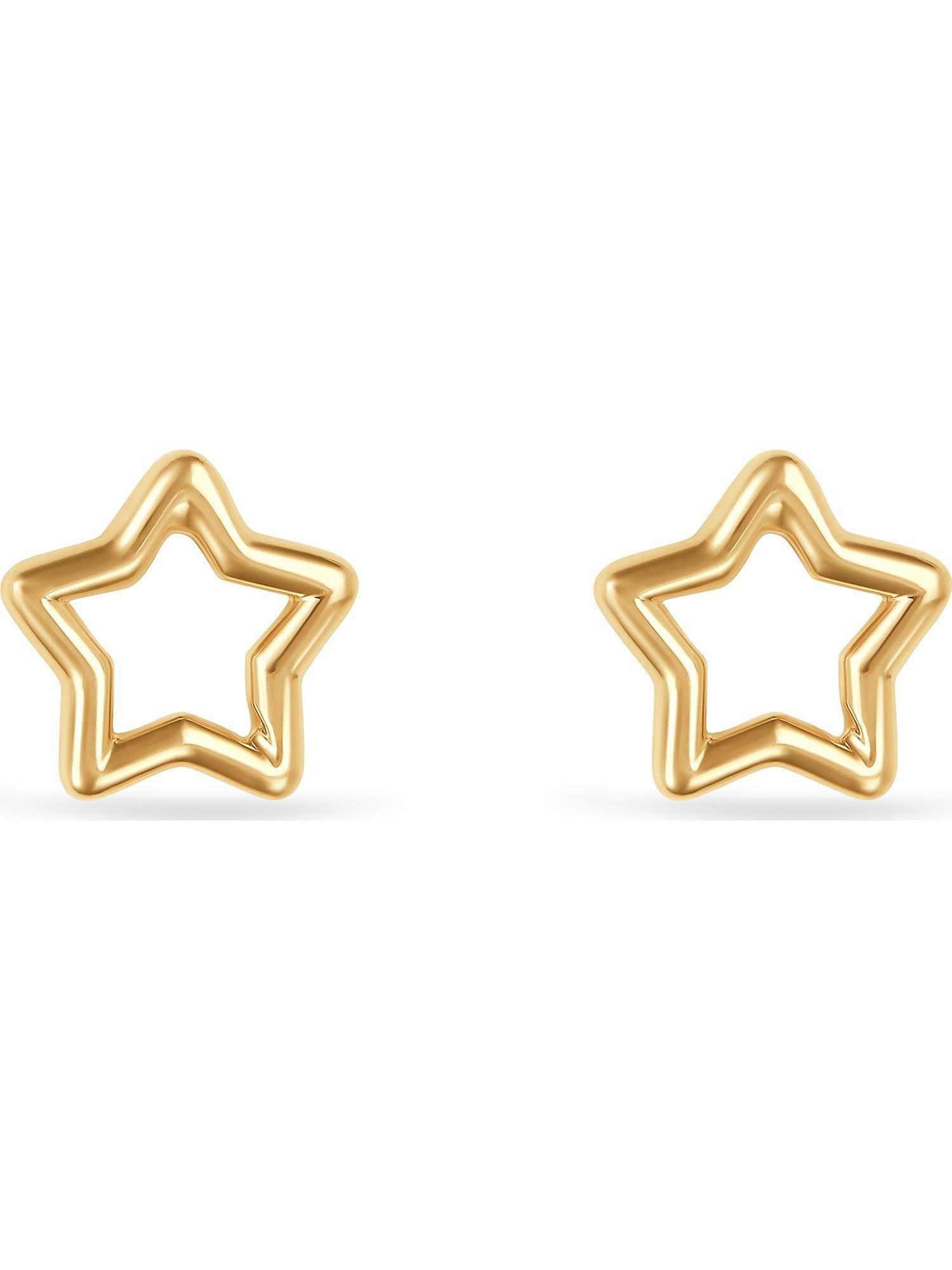 FAVS Paar Ohrstecker FAVS Damen-Ohrstecker 375er Gelbgold Stern