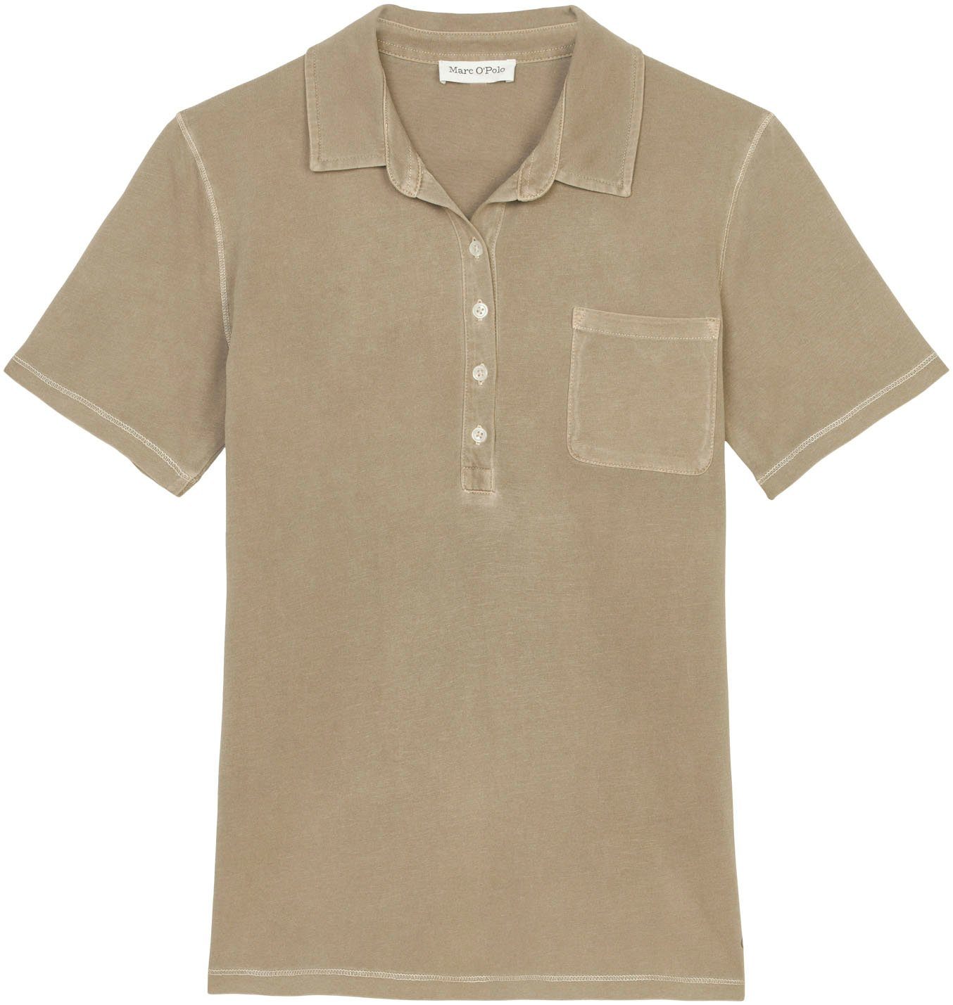 Marc O'Polo Blusenshirt im klassisch cleanen Look beige | T-Shirts