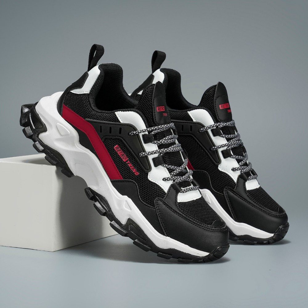 HUSK'SWARE Sneaker (EVA + TPR sorgen für hervorragende Dämpfung und Rückfederung., Schweinsleder kombiniert mit Mesh) Leicht, atmungsaktiv, rutschfest und antib – Bild 4 von 5