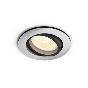 Philips Hue LED Einbauleuchte Bluetooth White & Color Ambiance Centura - Einbaus, Smart Home Dimmfunktion, Leuchtmittel enthalten: Ja, LED, warmweiss, Einbaustrahler, Einbauleuchte