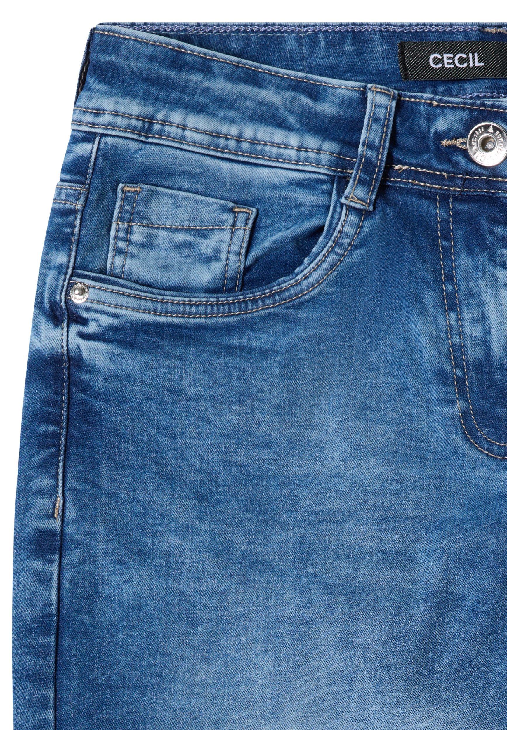 CECIL Weite Jeans Style NOS Neele Mid Blue