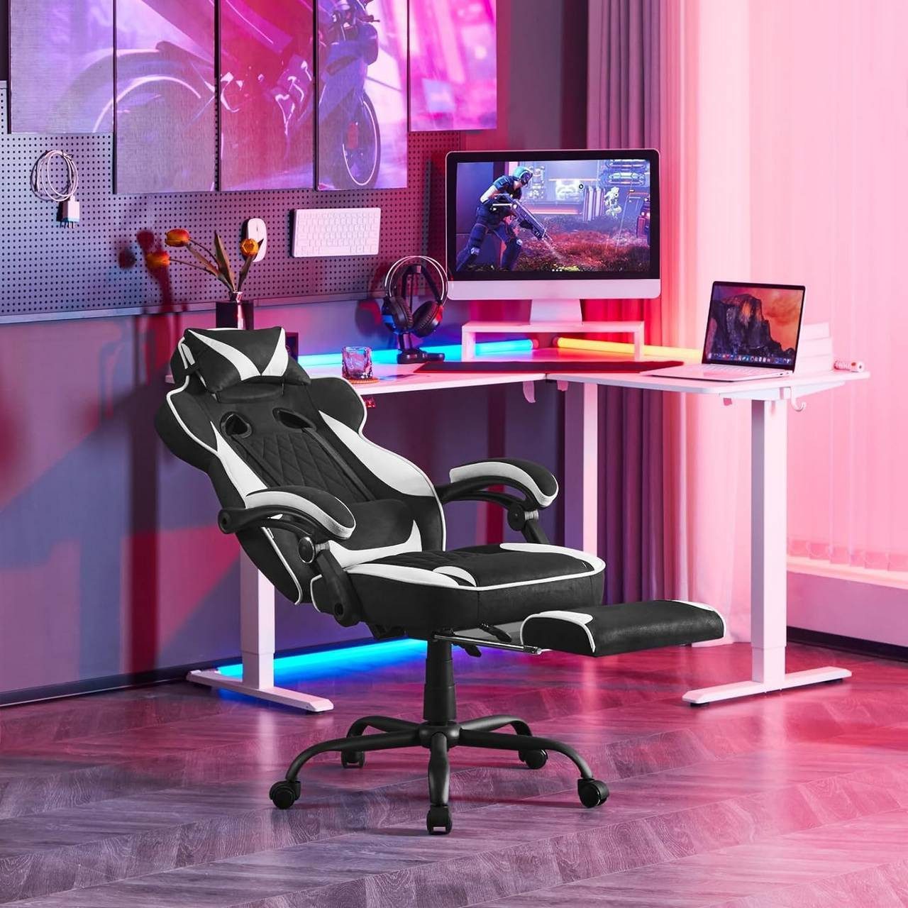 Woltu Gaming-Stuhl (1 St), mit Taschenfederkissen, günstig online kaufen