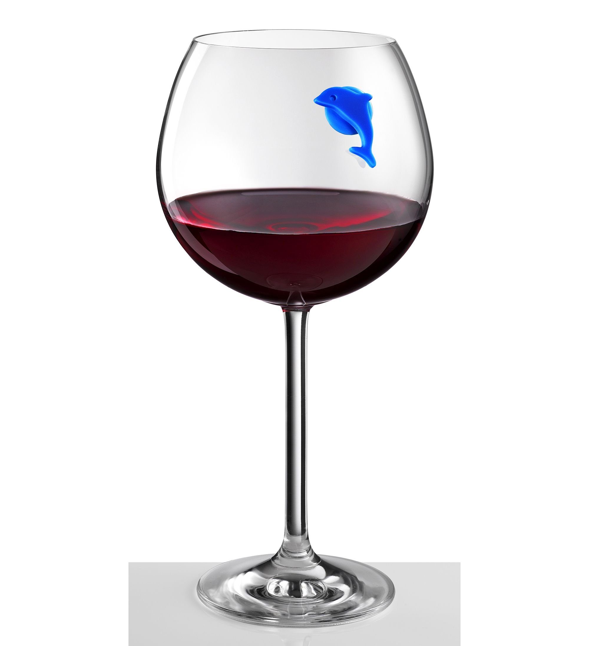 Cilio Cocktailglas Cilio - Glasmarker Glasmarkierer Nautik 12er Set Silikon mit, Silikon
