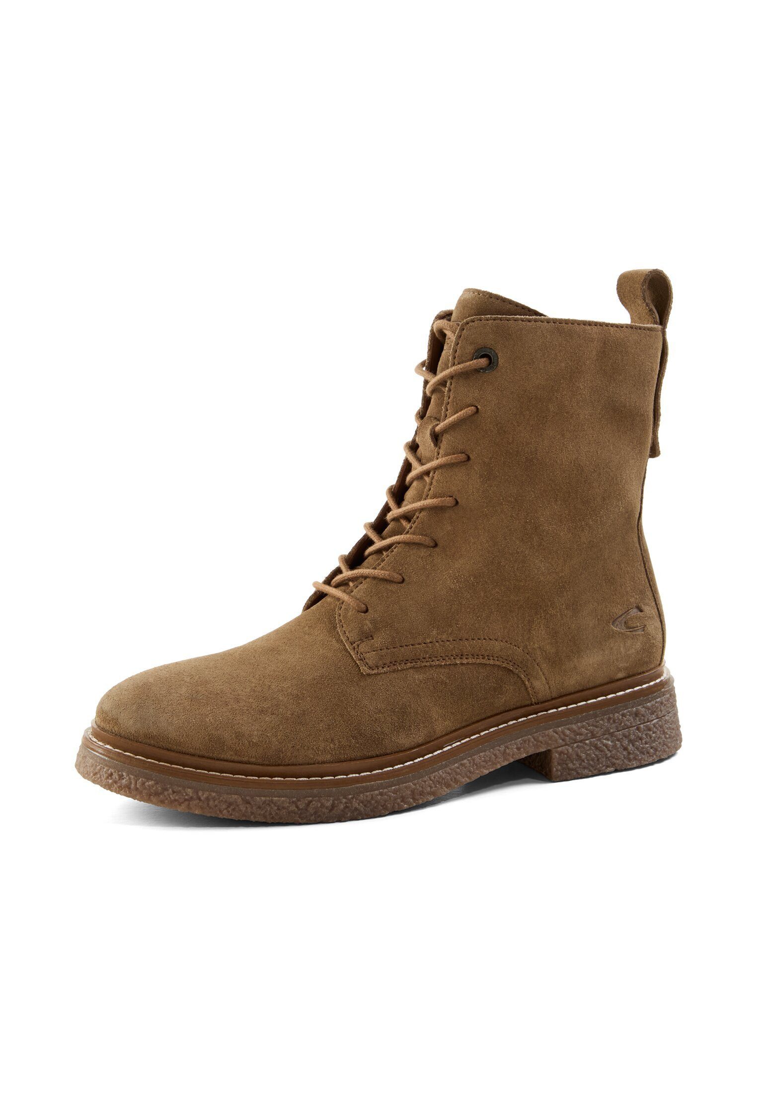 camel active aus echtem Leder Schnürstiefelette