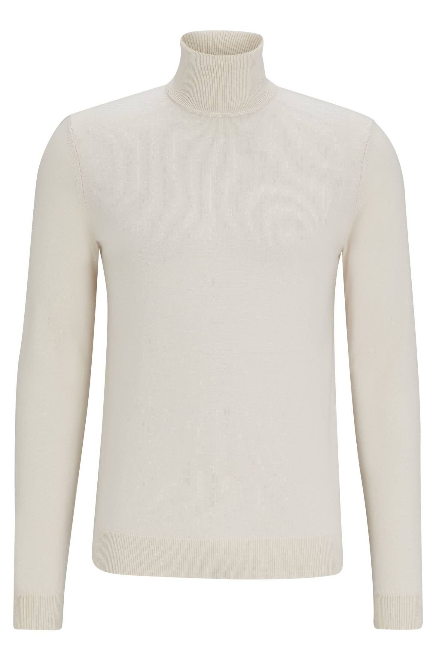 THOMAS-M (1-tlg) Strickpullover Herren (27) HUGO SAN Rollkragenpullover beige