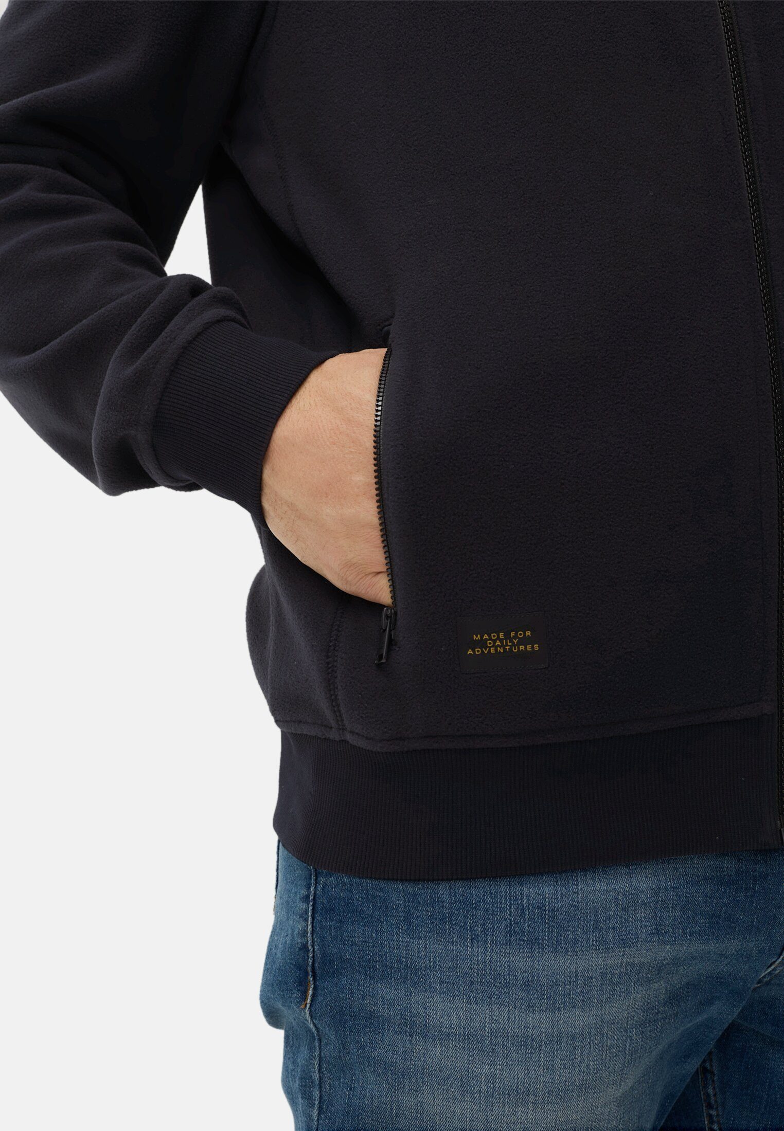 camel active Sweatjacke mit reflektierenden Details Langarm