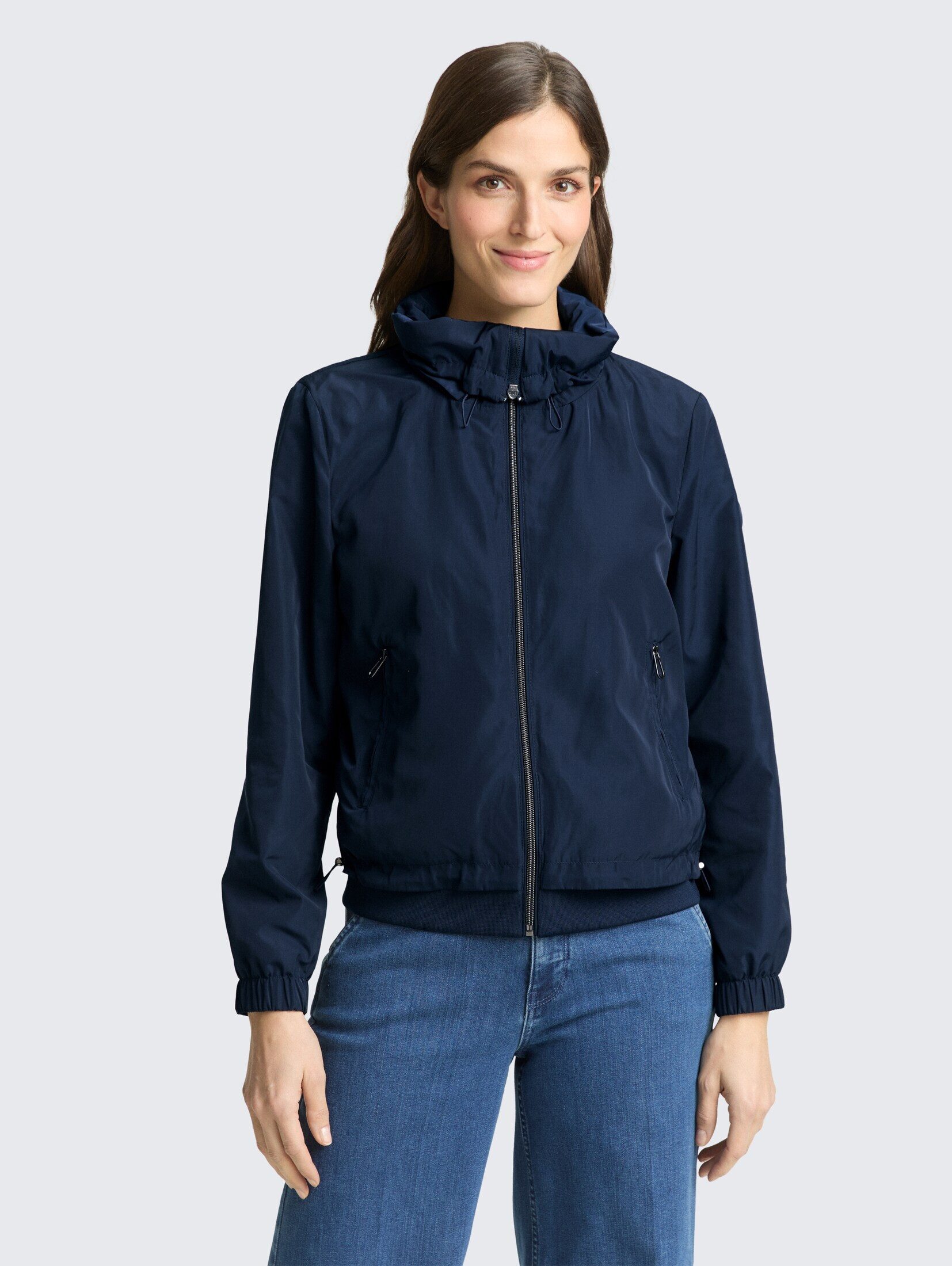 TOM TAILOR Sommerjacke Jacken Übergangsjacke mit verstaubarer Kapuze günstig online kaufen